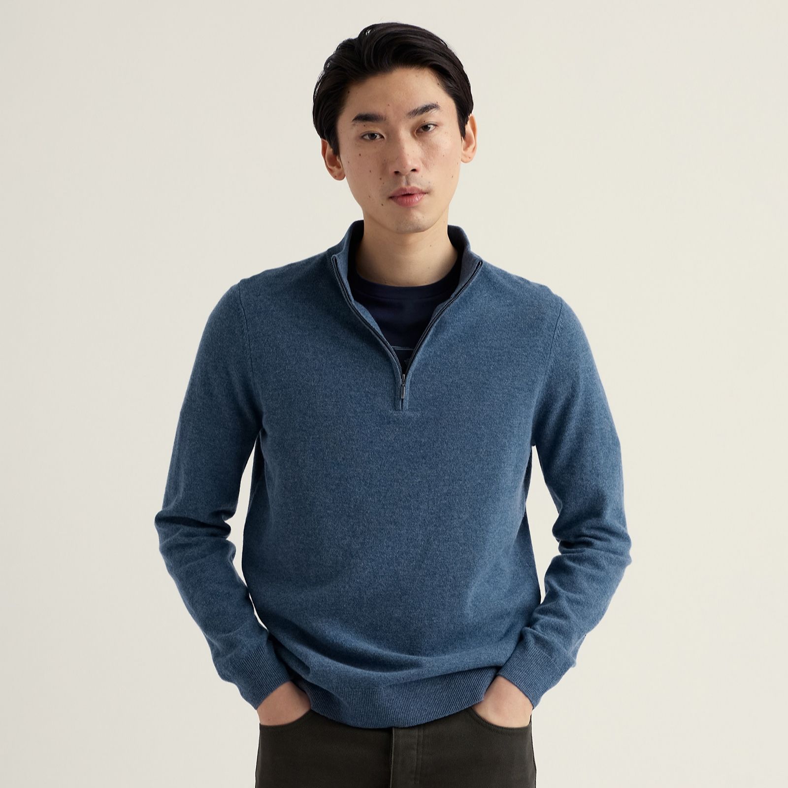 Seasalt Cornwall Men's Prow Quarter Zip Jumper