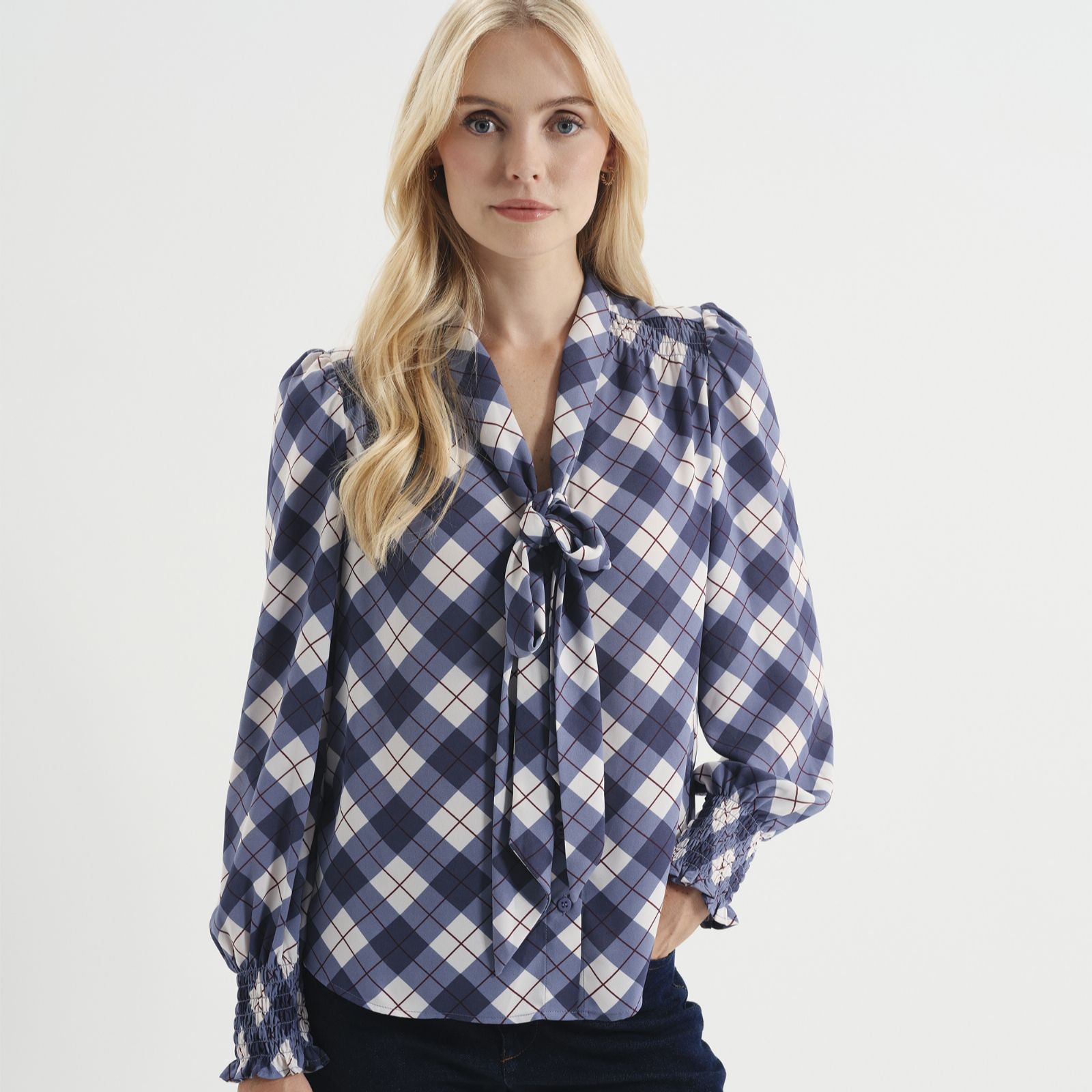 Finery London Pussy Bow Elsie Blouse