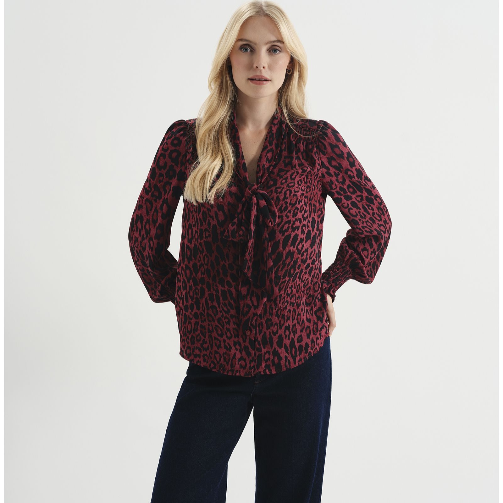 Finery London Pussy Bow Elsie Blouse