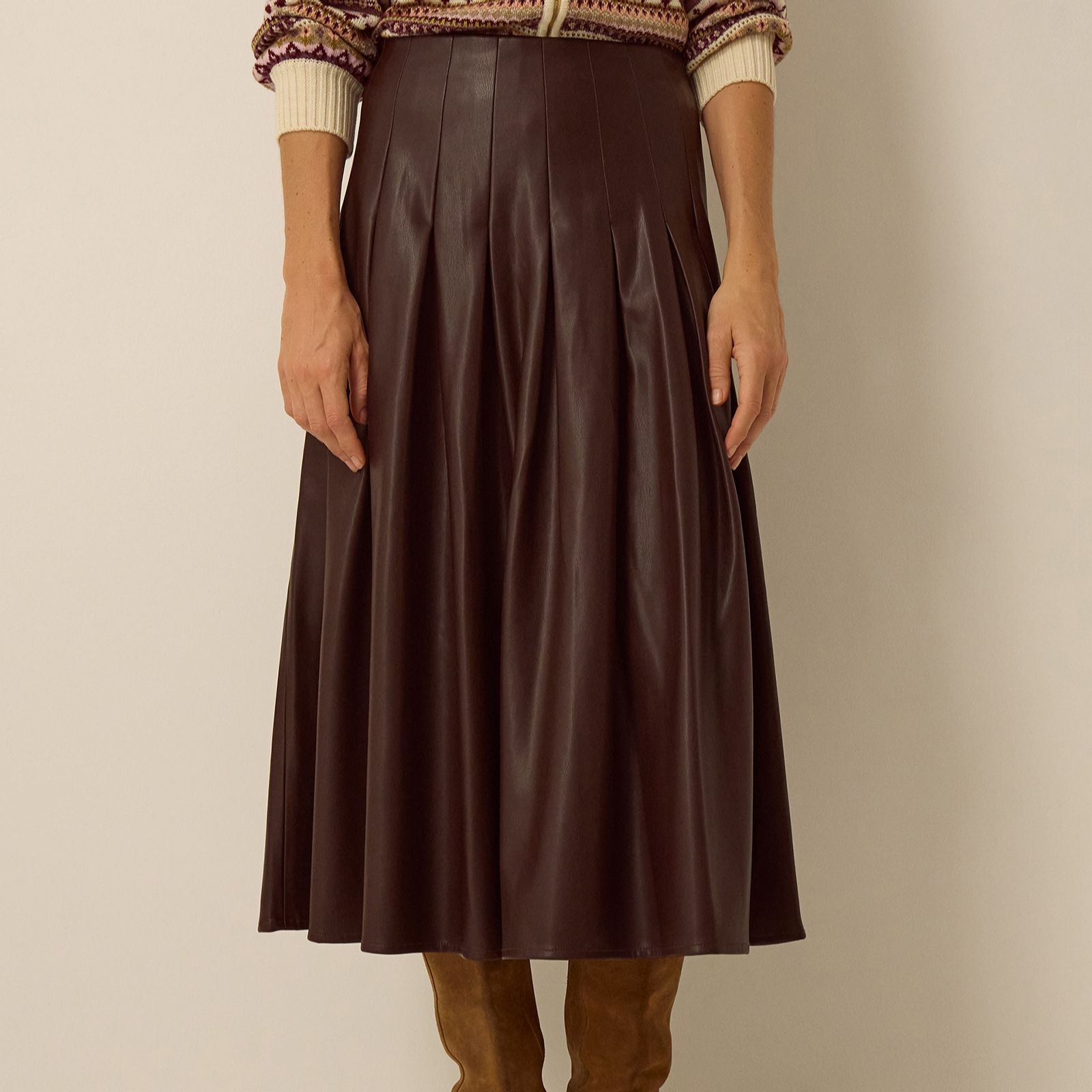 Monsoon Ottie PU Skirt