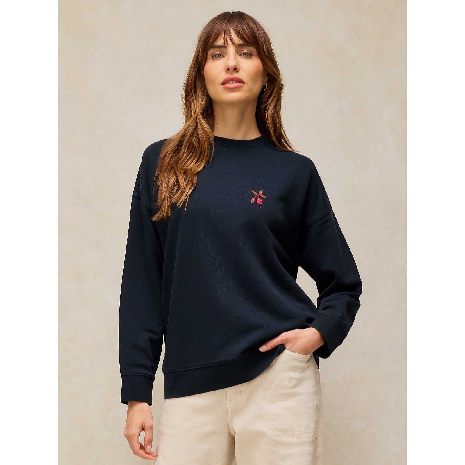 White Stuff Cleo Celestial Longline Sweat Top
