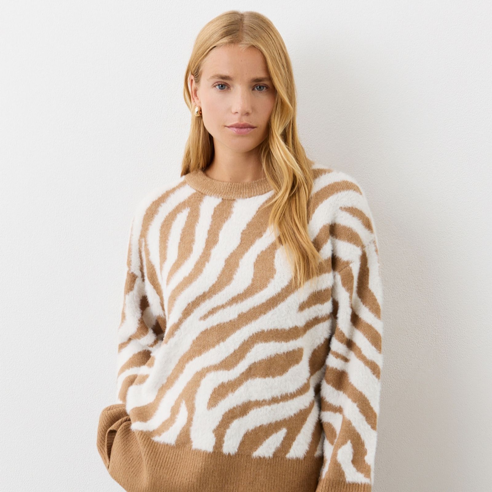 Finery London Tully Zebra Stripe Jumper