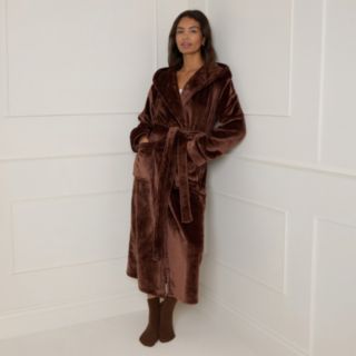 Dorothy Perkins Velour Hooded Dressing Gown