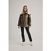Nuage Faux Leather Sherpa Trim Jacket, 4 of 7