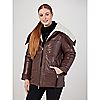 Nuage Faux Leather Sherpa Trim Jacket, 6 of 7