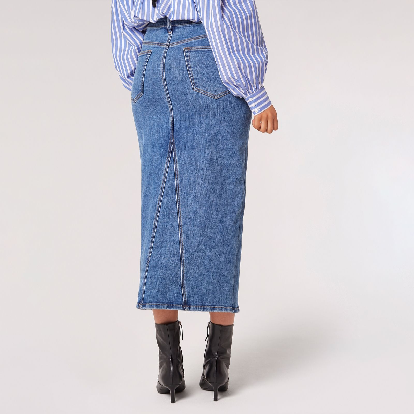 Apricot Denim Midi Skirt - QVC UK