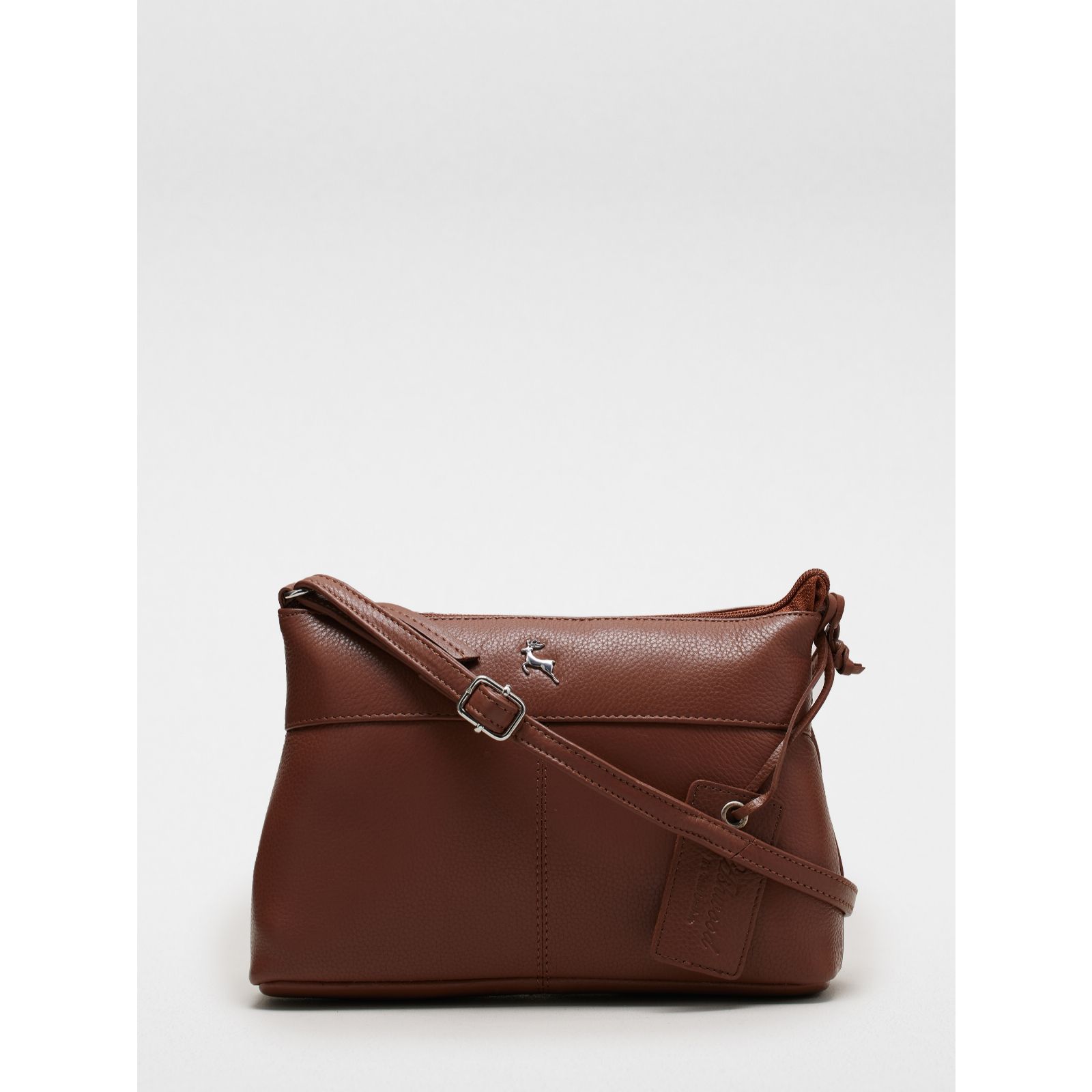 Ashwood Dublin Multipocket Medium Leather Crossbody