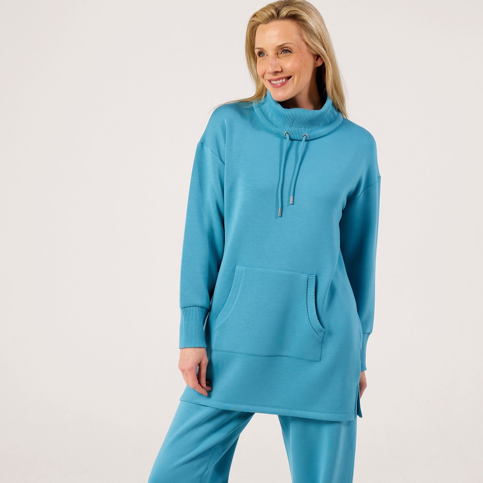 Ruth Langsford Leisurewear Longline Roll Neck Sweat Top