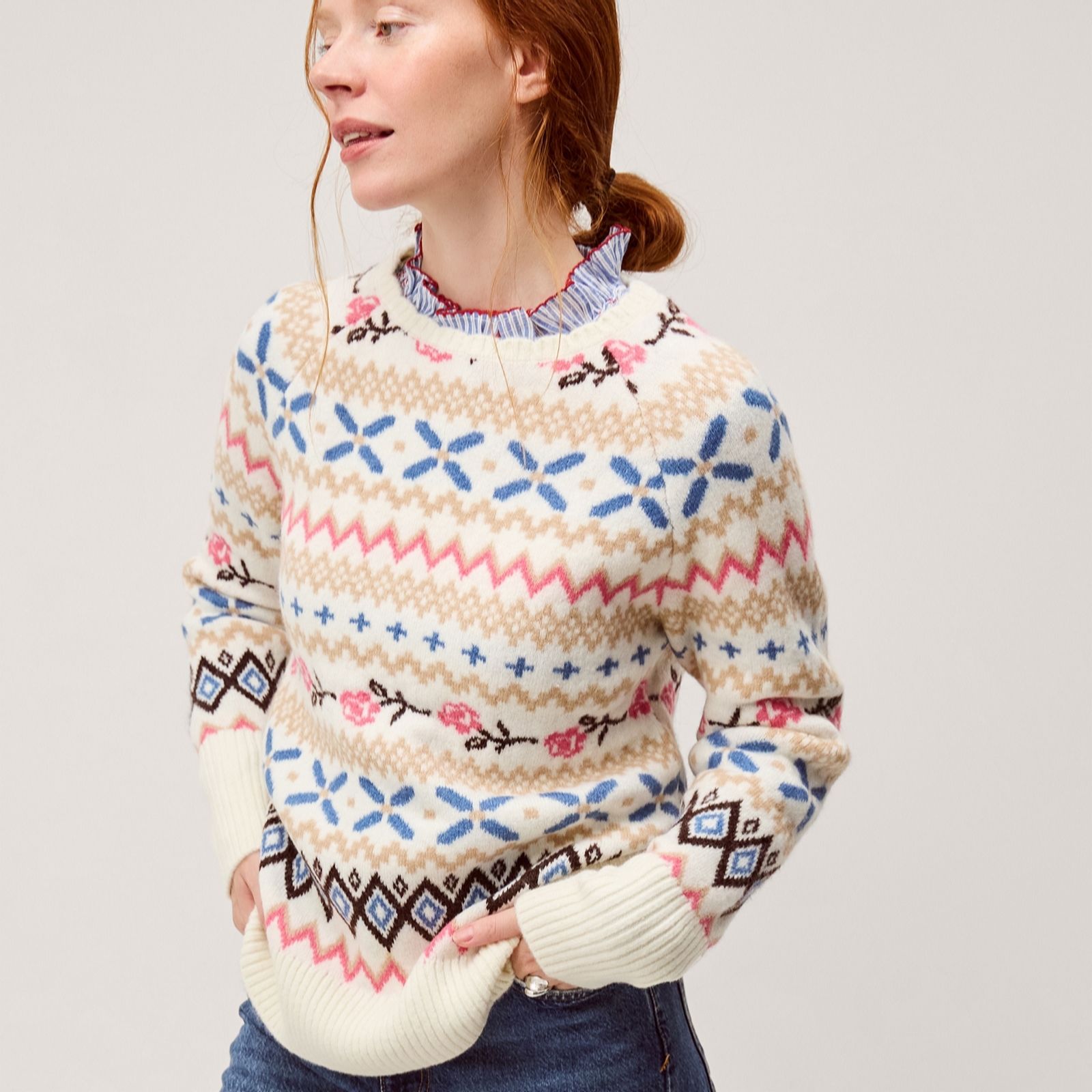 Monsoon Fee Fair Isle Jumper