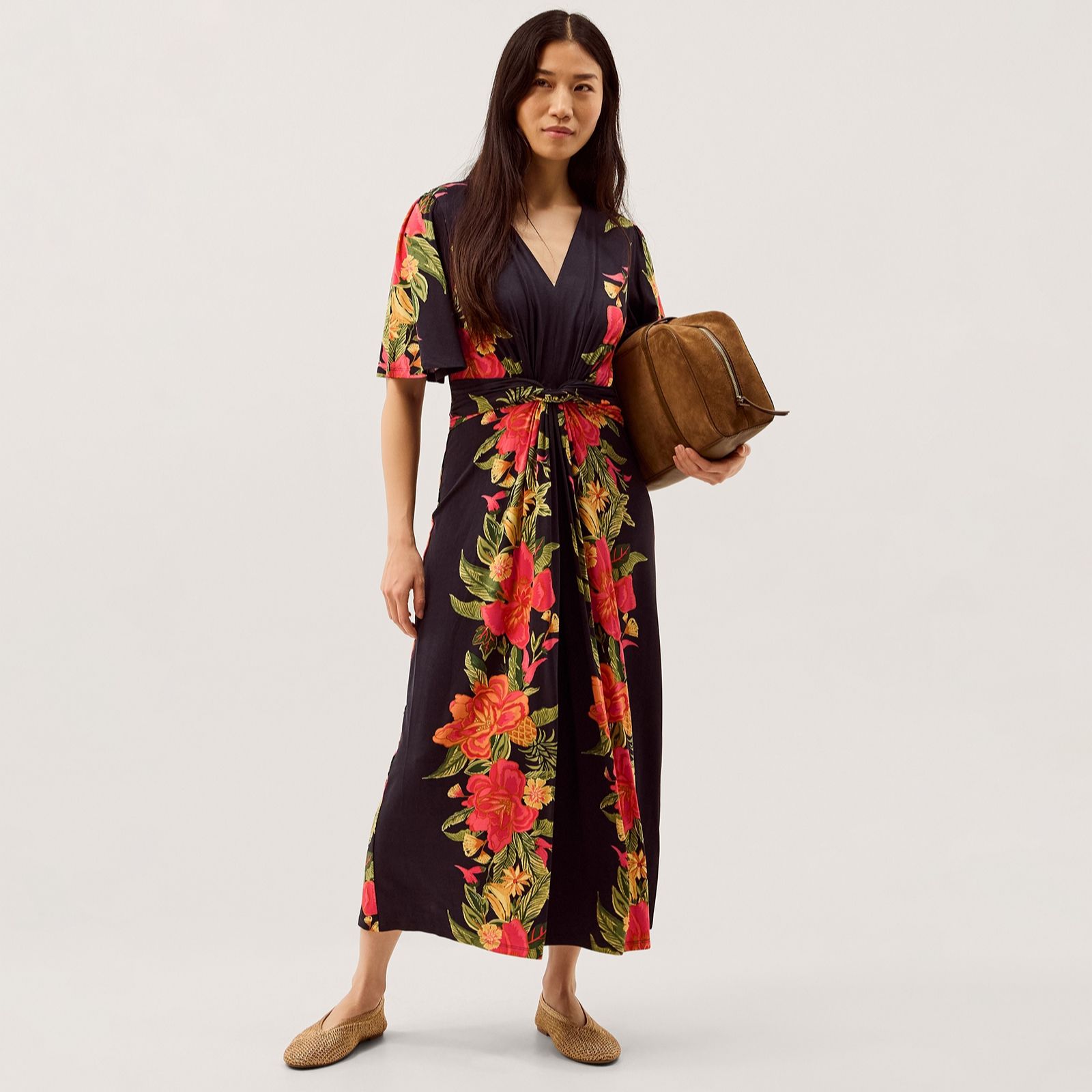 Monsoon Moana Print Jersey Dress