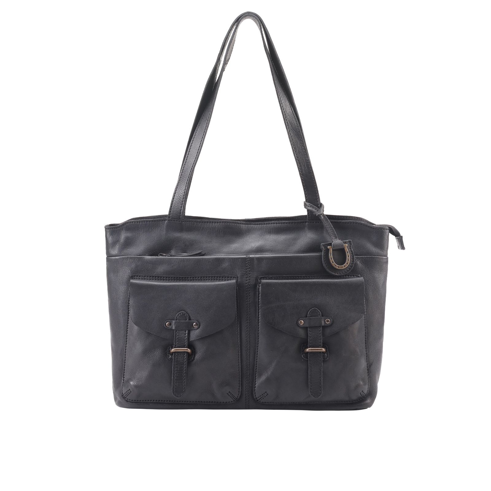 Lloyd Baker Violetta Washed Leather Multi Pocket Tote Bag