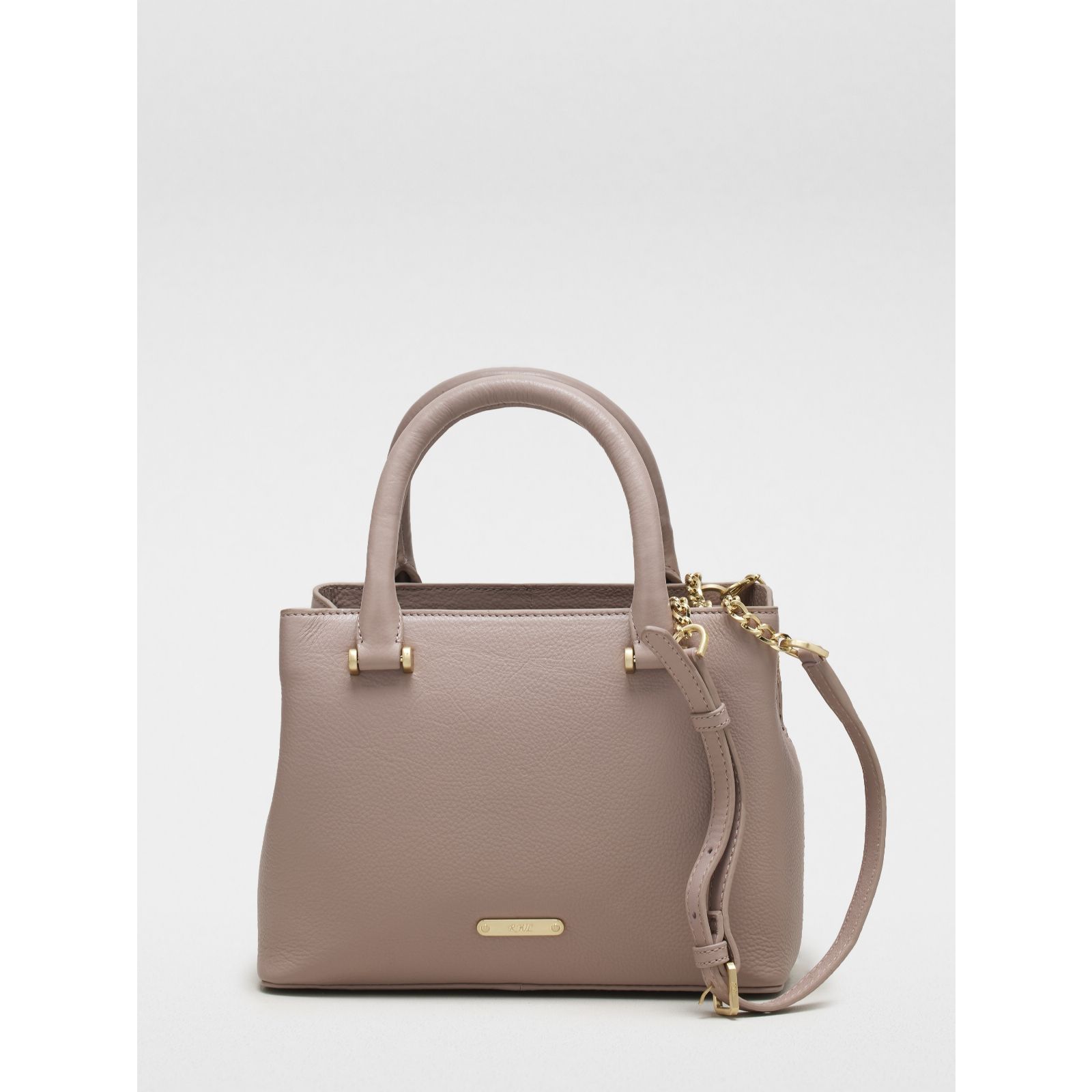 Outlet Ruth Langsford Midi Triple Compartment Leather Bag