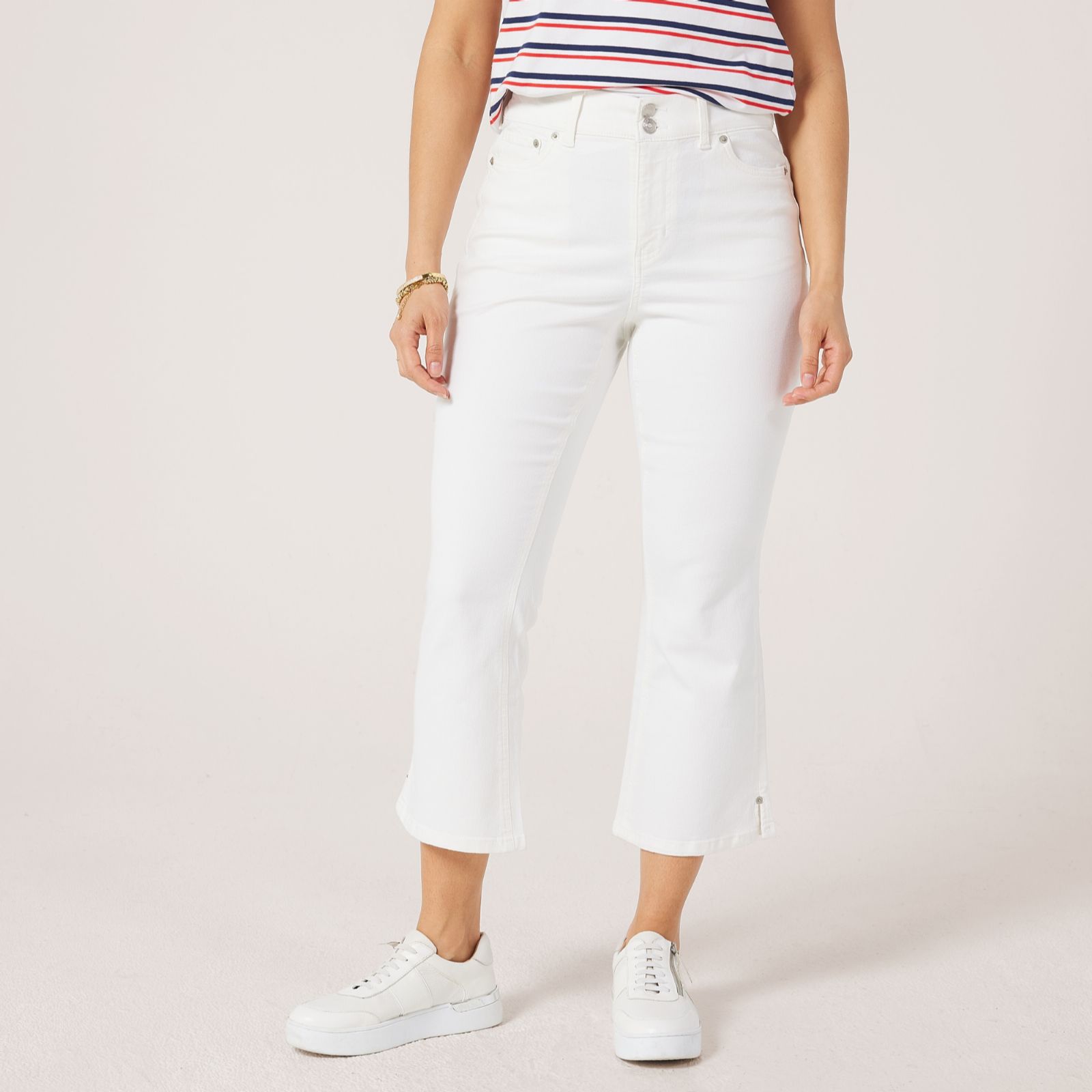 Denim & Co Stretch Cropped Bootcut Jean Standard