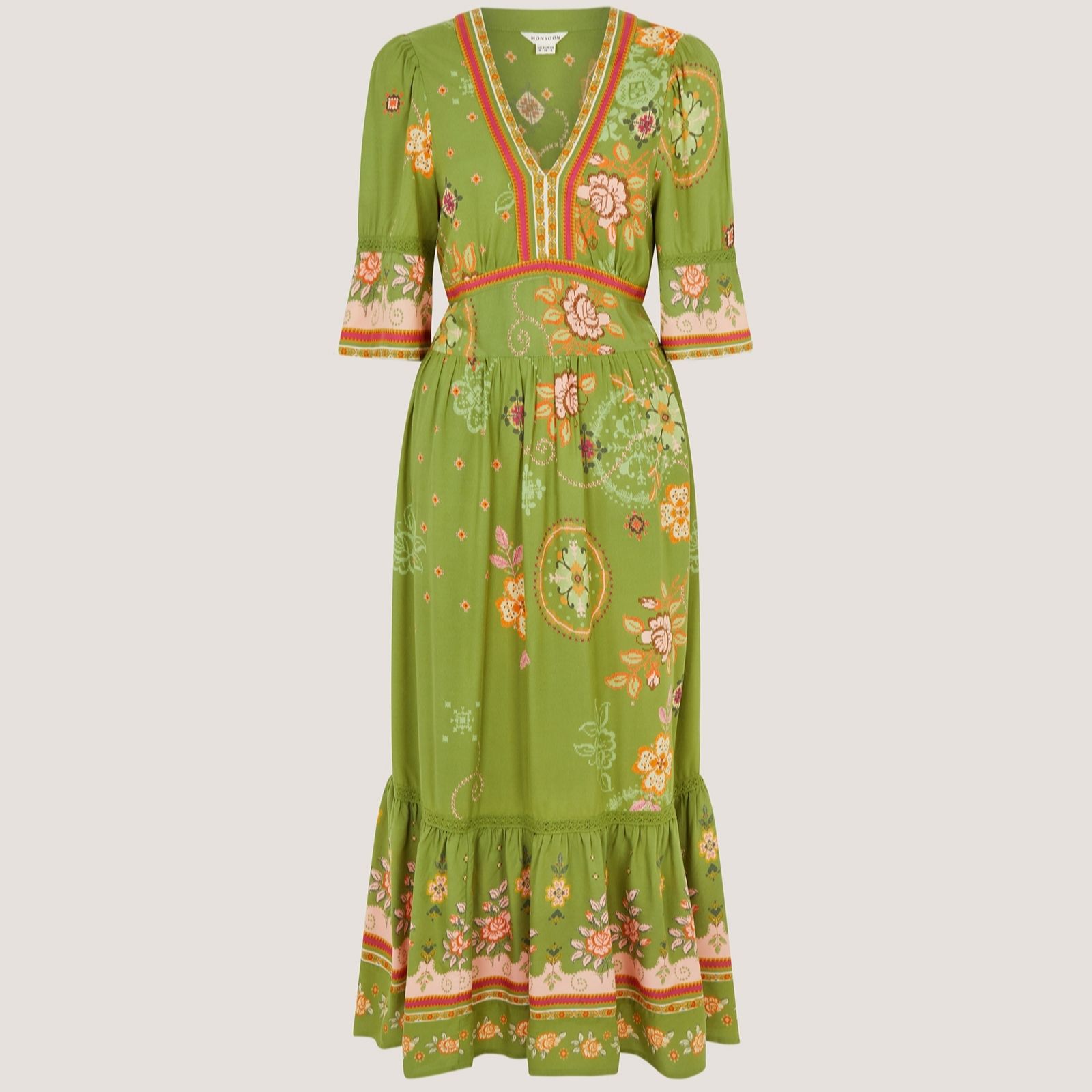 Monsoon Eline Printed Dress