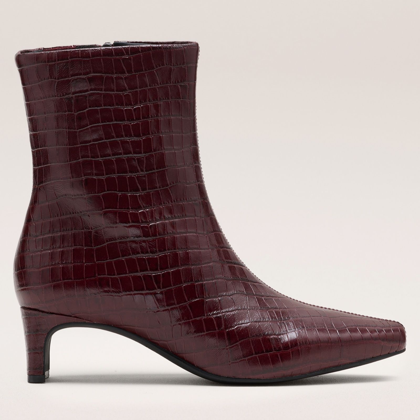 Clarks Edina Zip Leather Ankle Boot