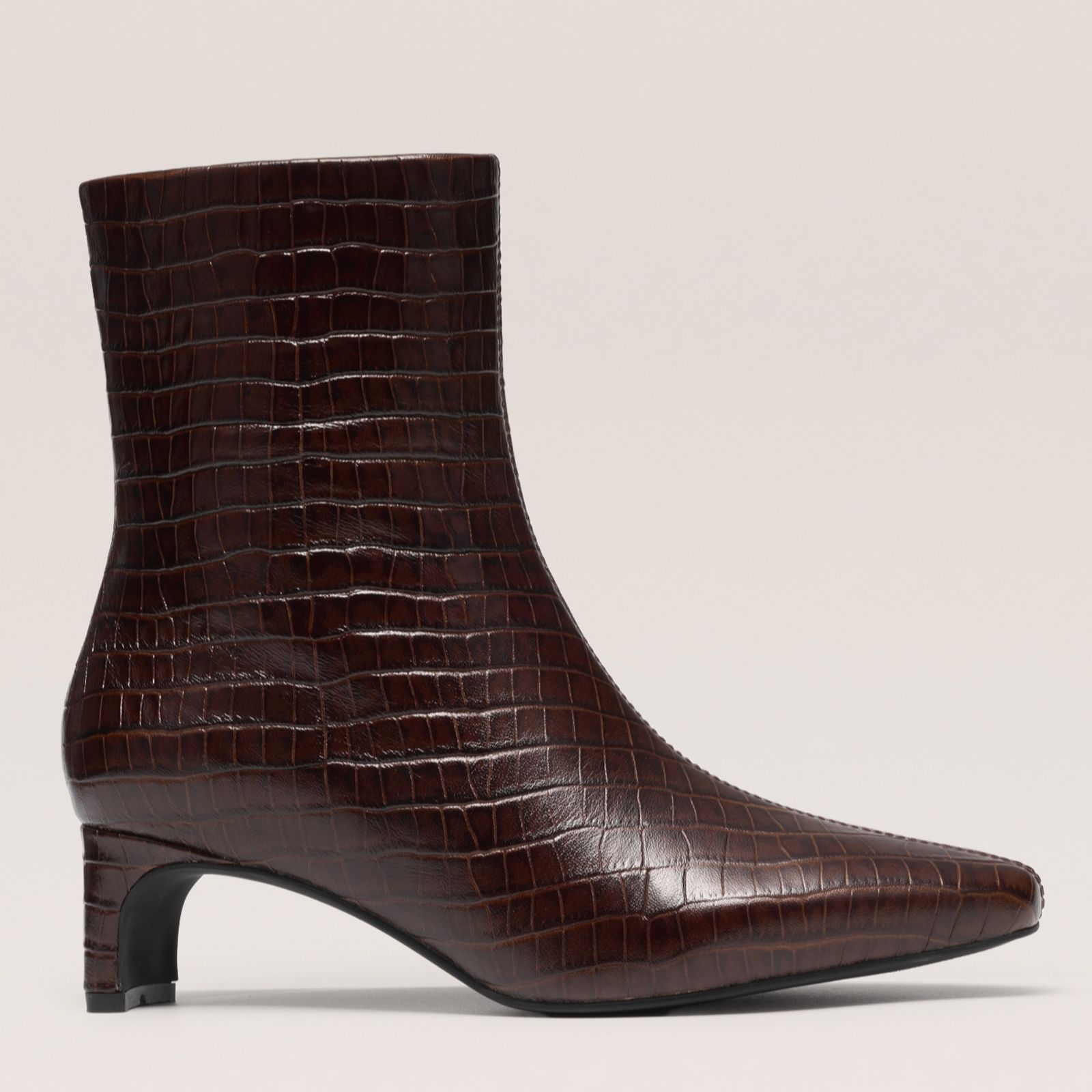 Clarks Edina Zip Leather Ankle Boot