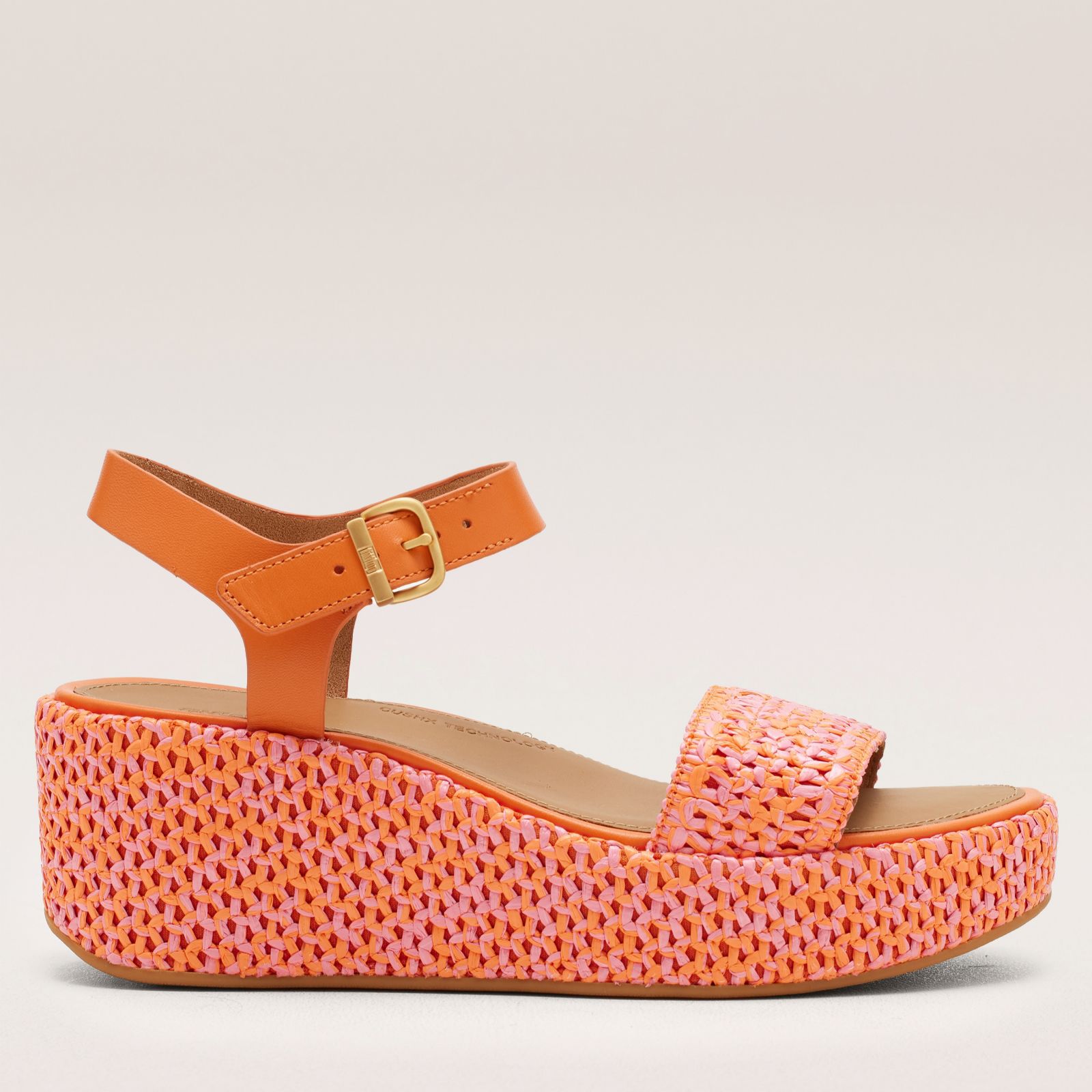 Outlet Fitflop Platfforms Woven Wedge Ankle-Strap Sandals