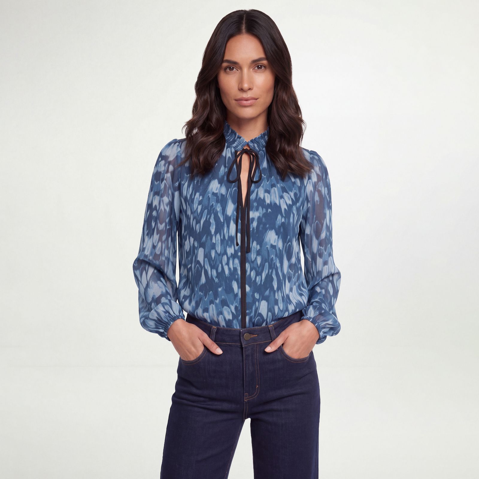 Wallis Shirred Neck Blouse