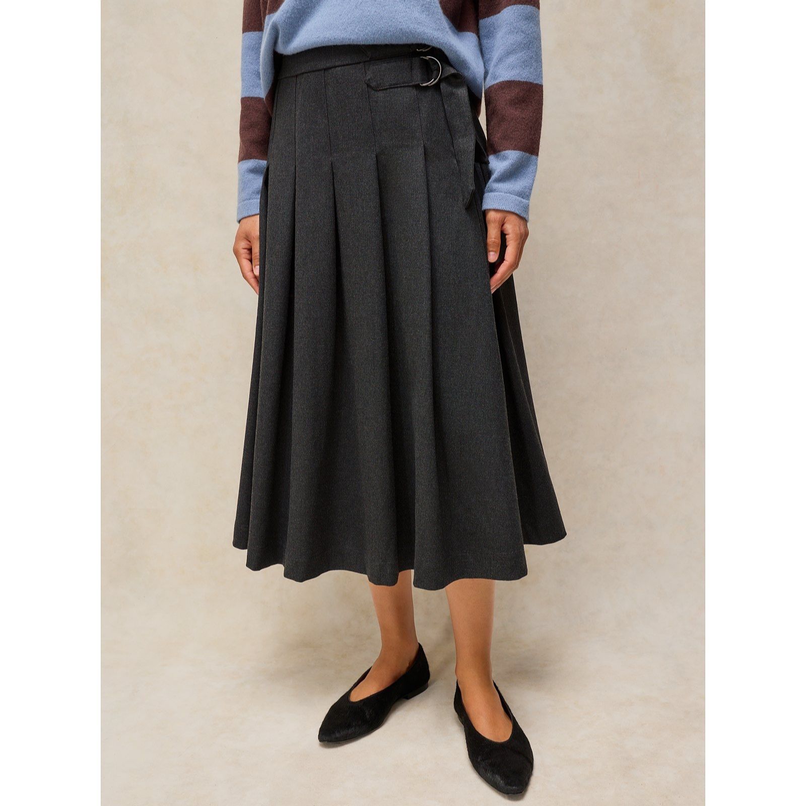 White Stuff Kali Flannel Kilt Skirt