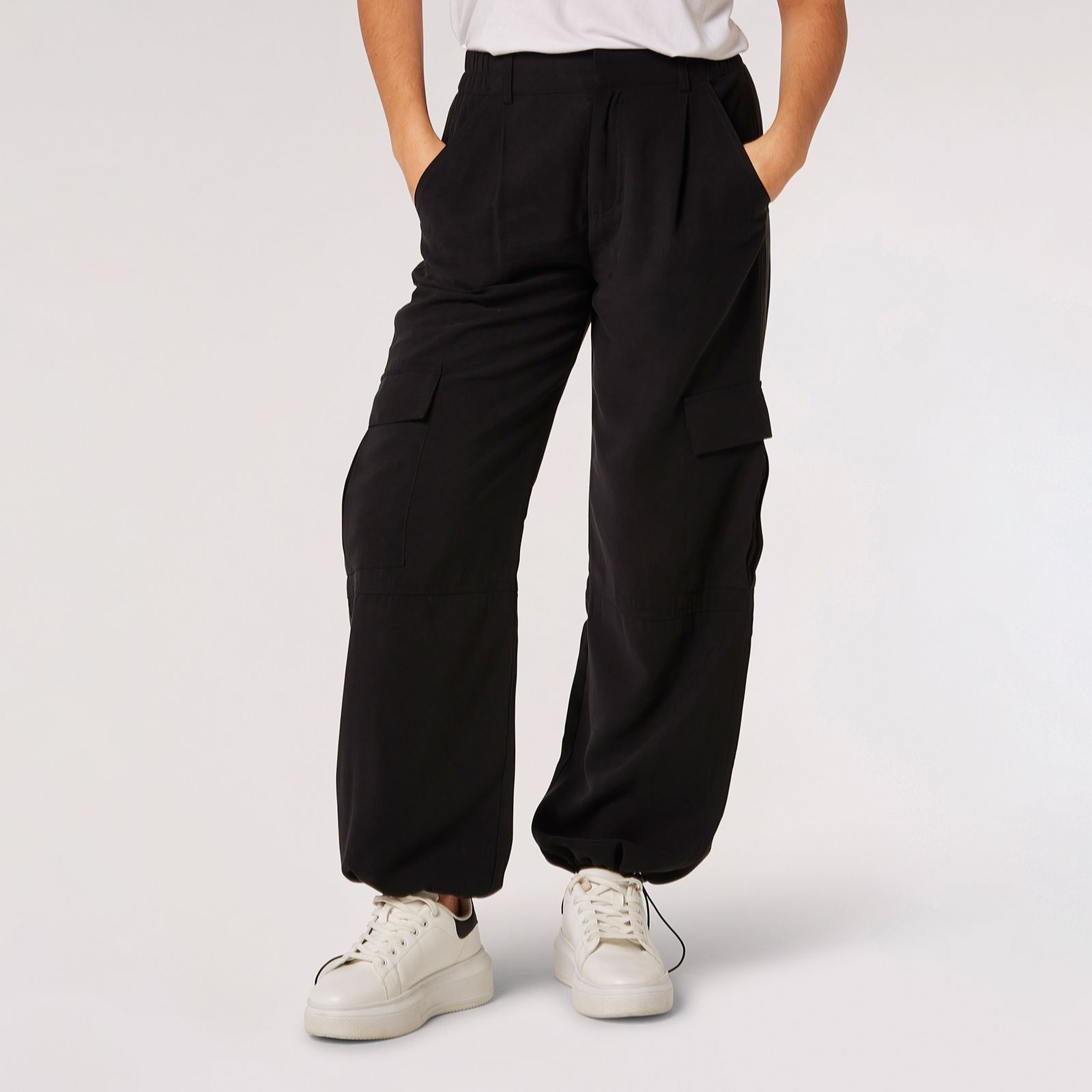 Apricot Soft Touch Twill Cargo Trousers - QVC UK