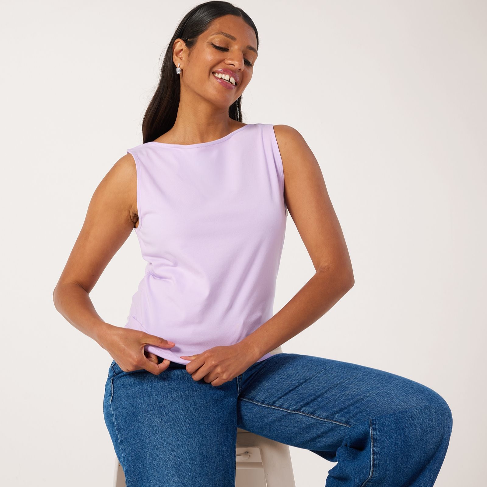 Denim & Co. Essentials Sleeveless T-Shirt