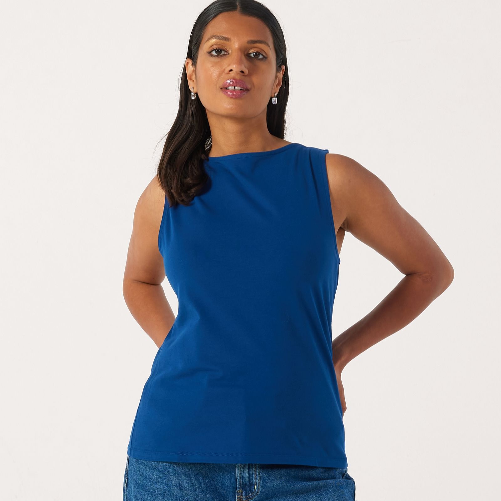 Denim & Co. Essentials Sleeveless T-Shirt