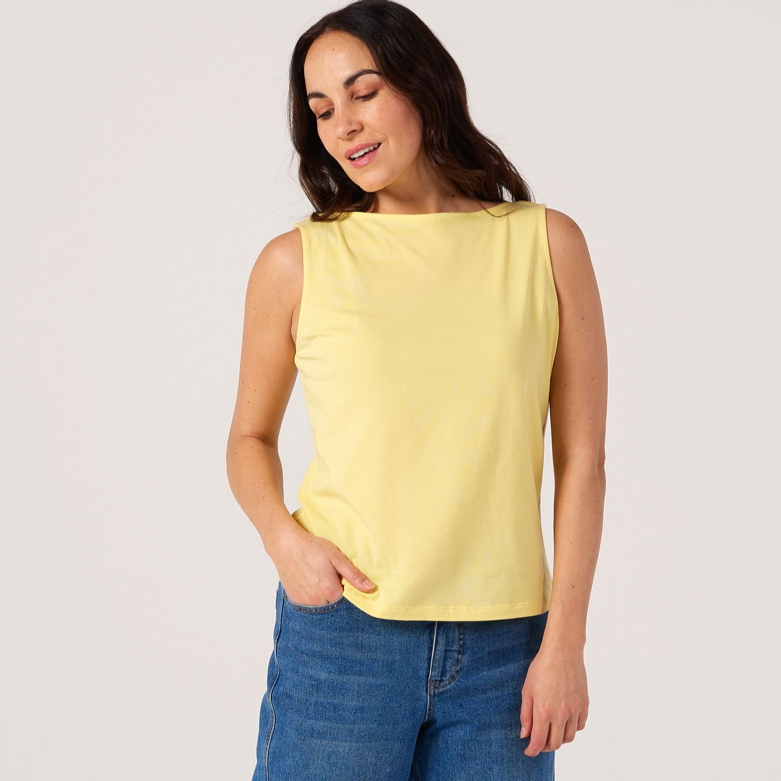 Denim & Co. Essentials Sleeveless T-Shirt
