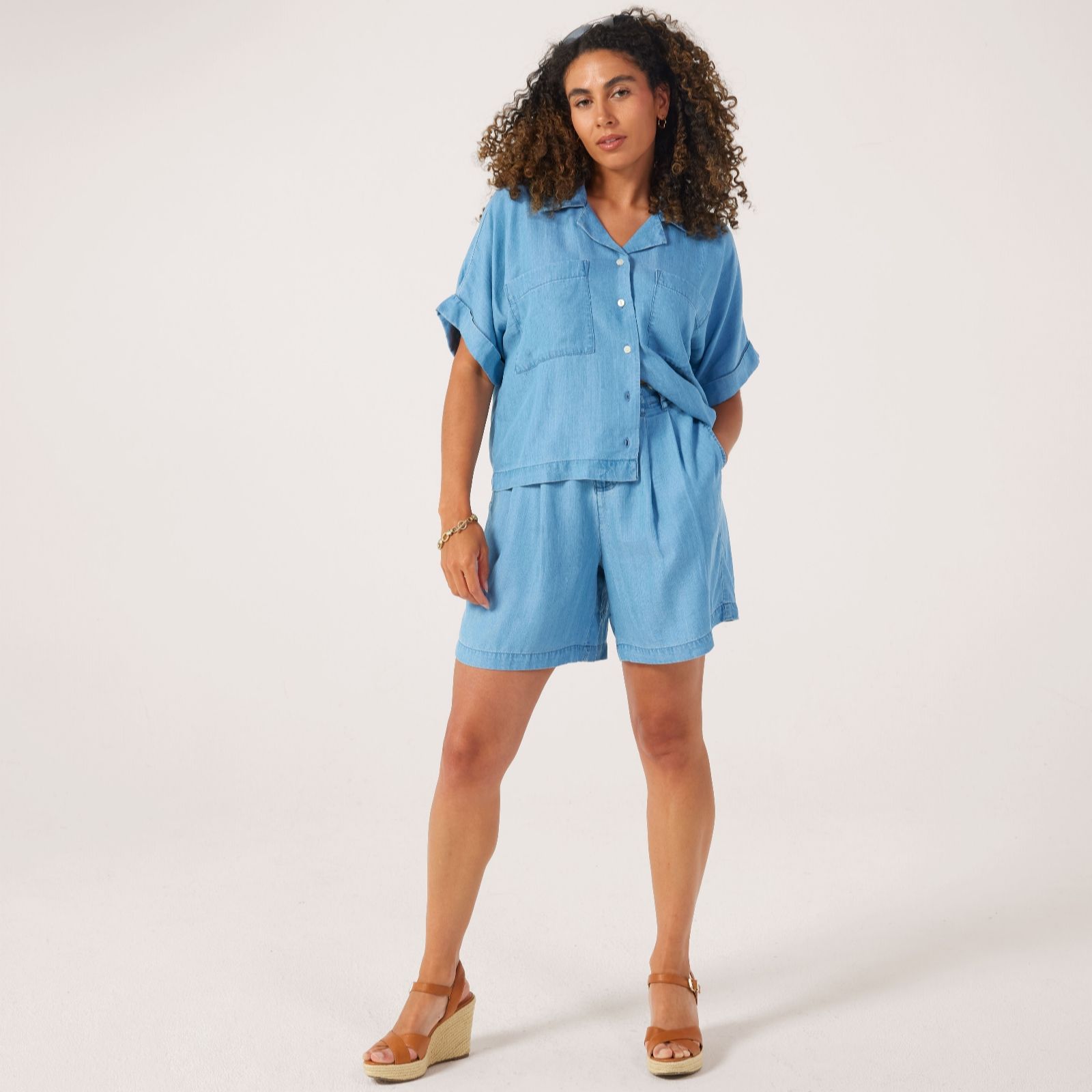Dannii Minogue Tencel Revere Shirt Standard