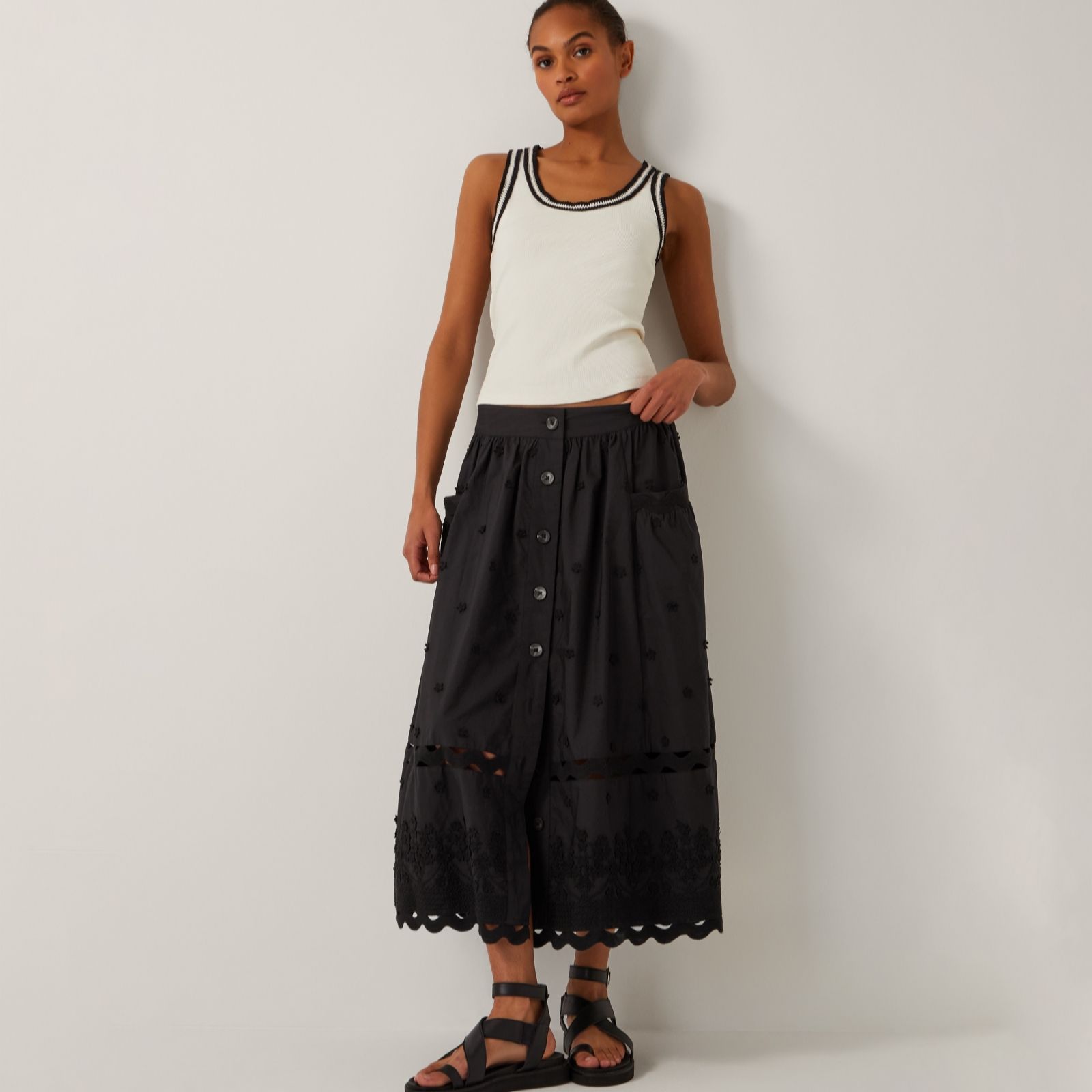Monsoon Esme Embellished Skirt