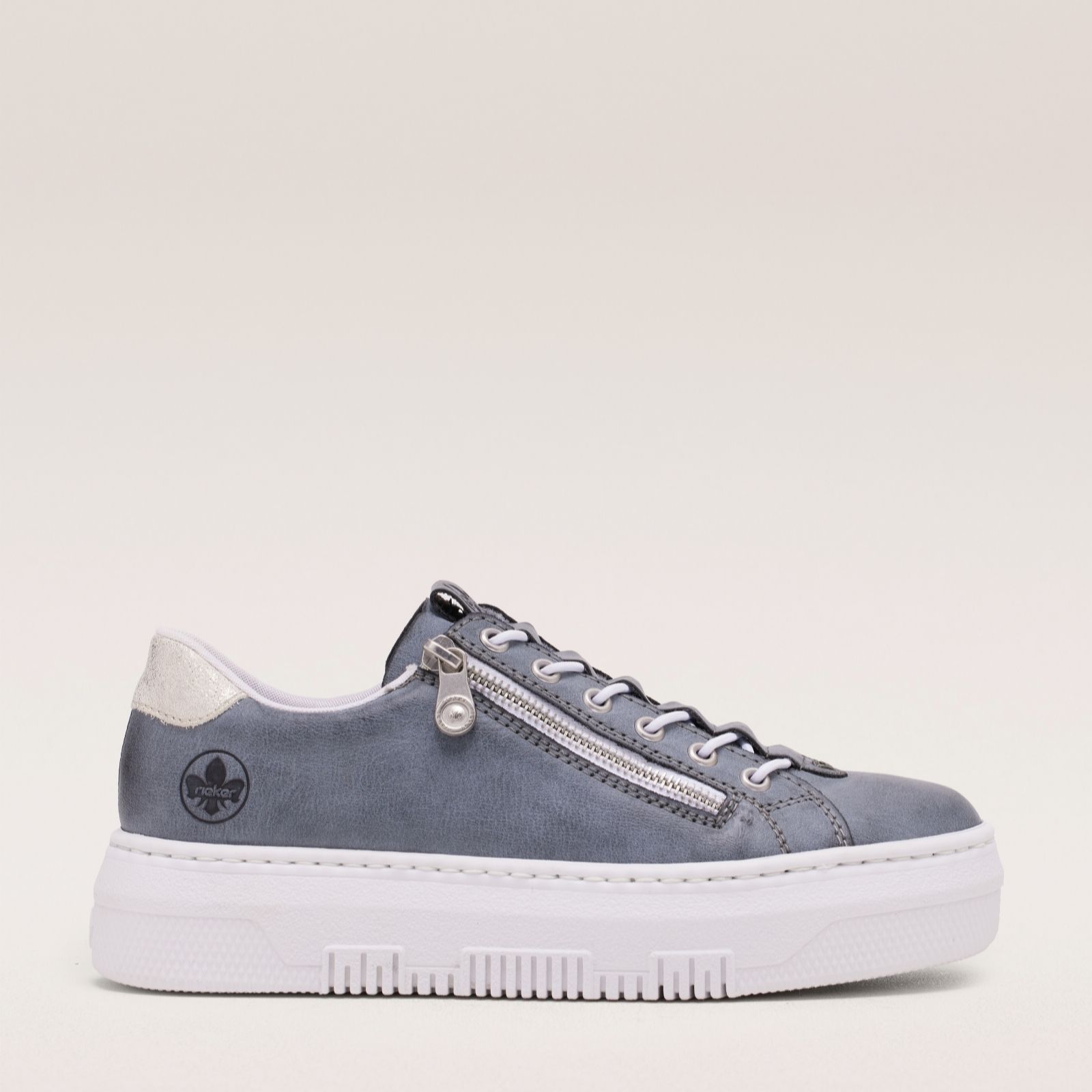 Outlet Rieker Chunky Flatform Trainer with Zip