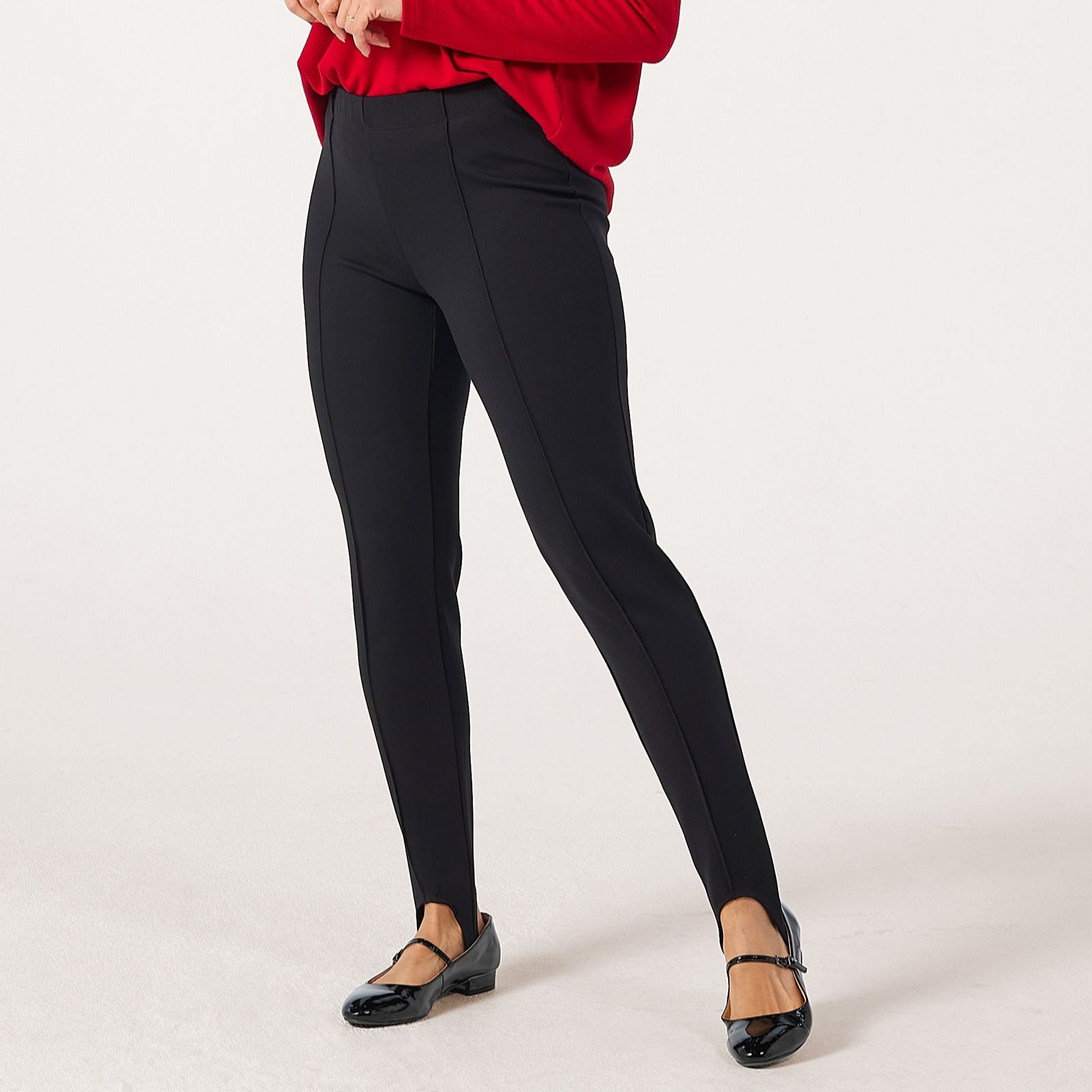 Kim & Co Stretch Ponte Petite Stirrup Trouser