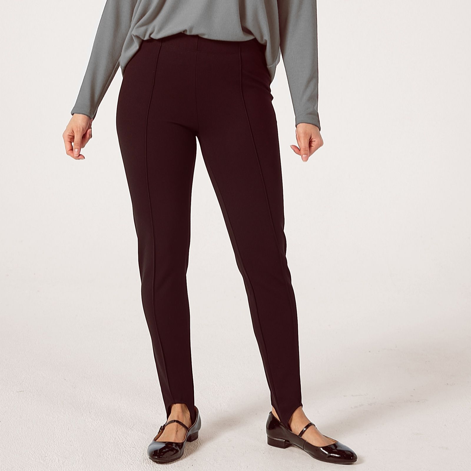 Kim & Co Stretch Ponte Petite Stirrup Trouser