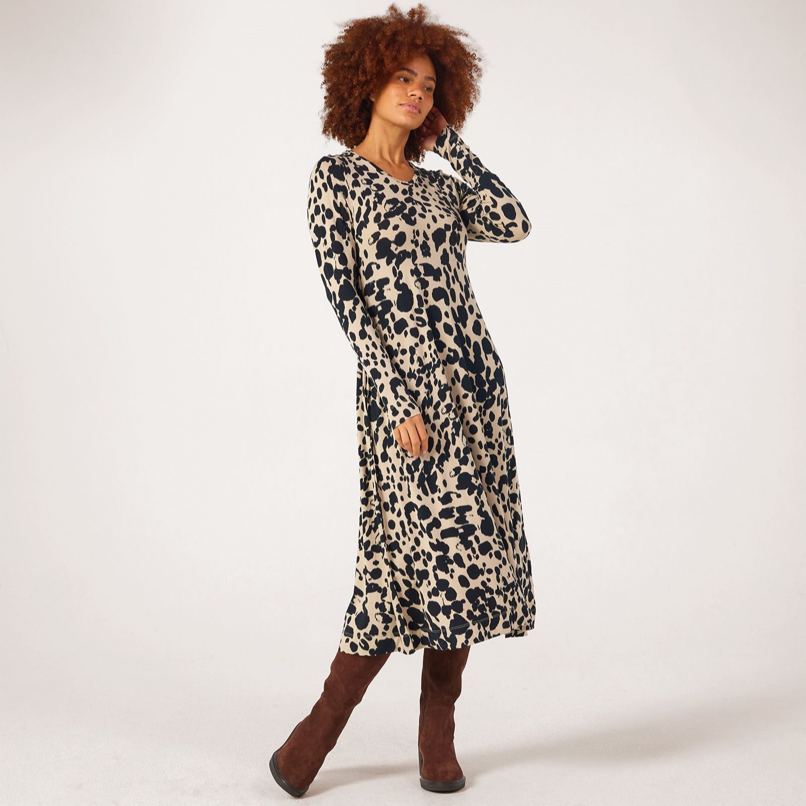 Masai Copenhagen Nalysse Viscose Stretch Fit and Flare Dress