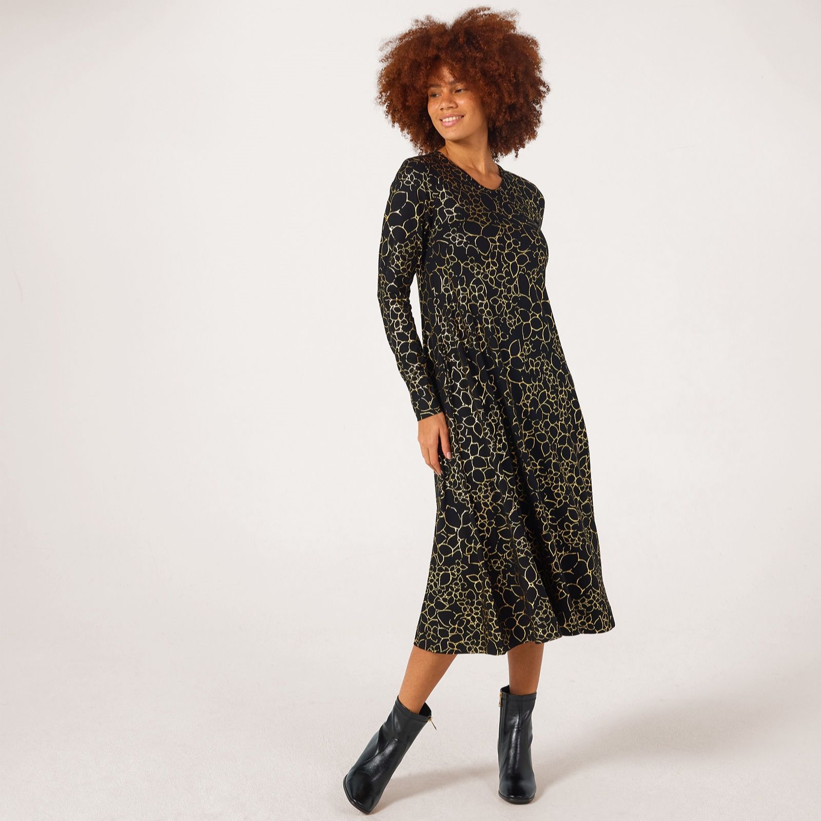 Masai Copenhagen Nalysse Viscose Stretch Fit and Flare Dress