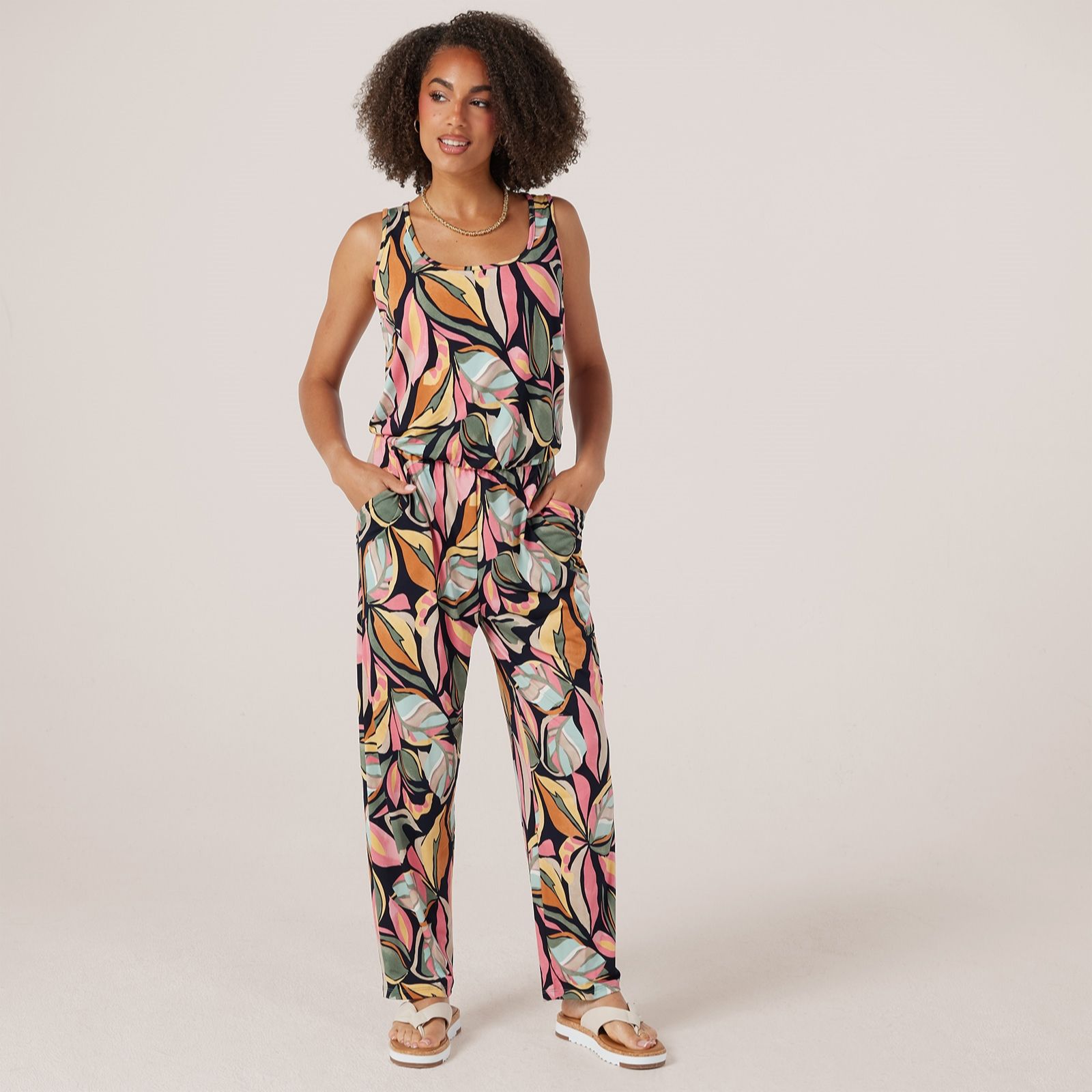 Kim & Co Brazil Jersey Ankle Length Jumpsuit