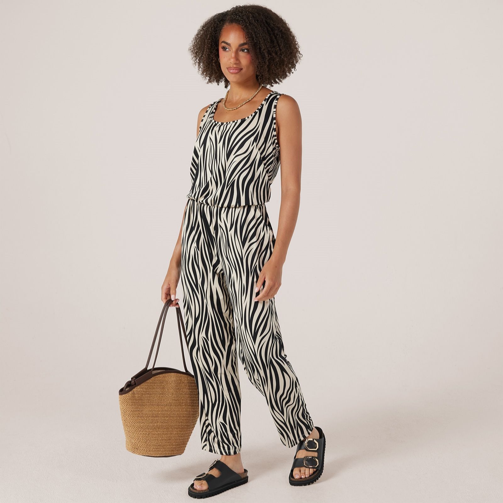 Kim & Co Brazil Jersey Ankle Length Jumpsuit