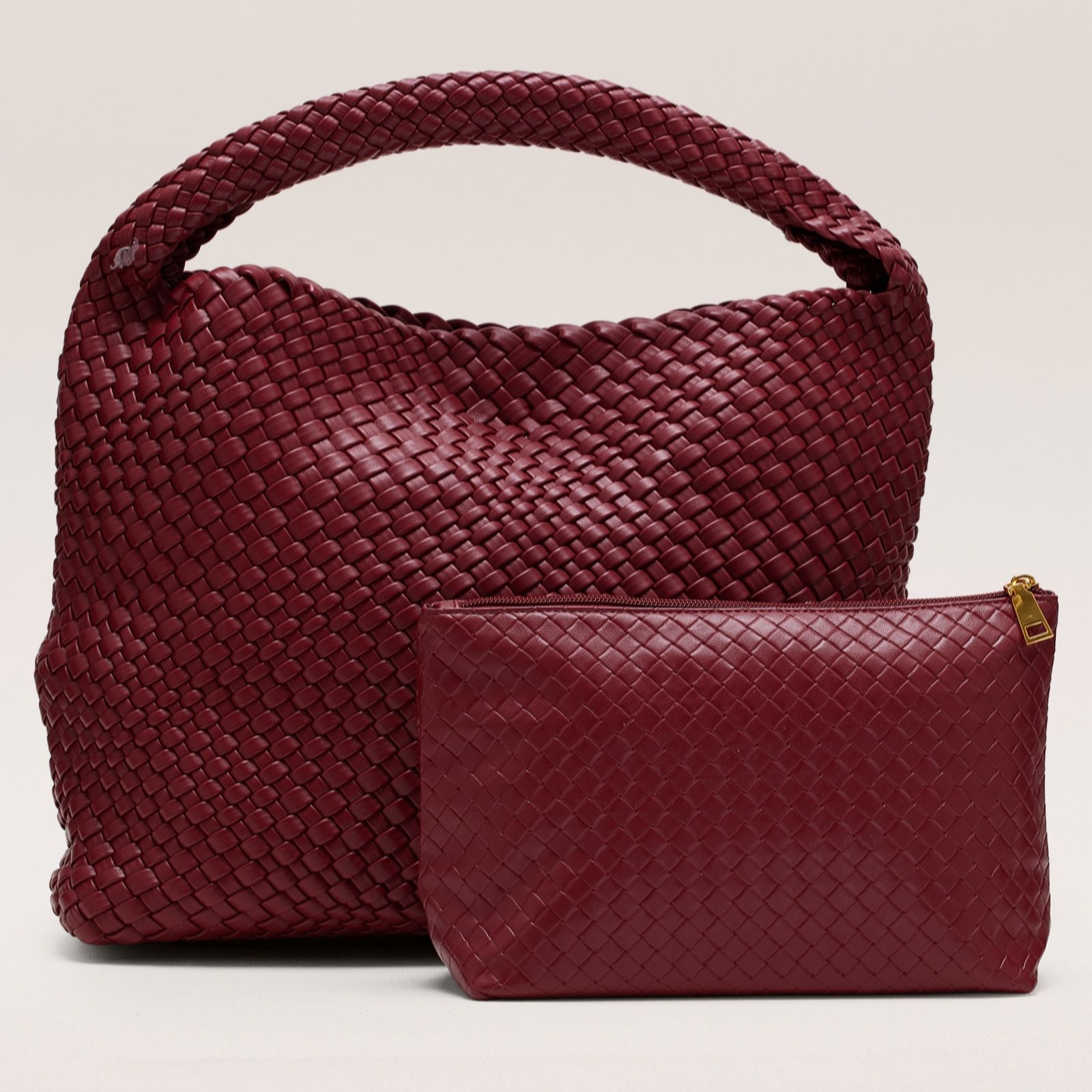  Outlet Ben de Lisi Woven Shoulder Bag & Pouch