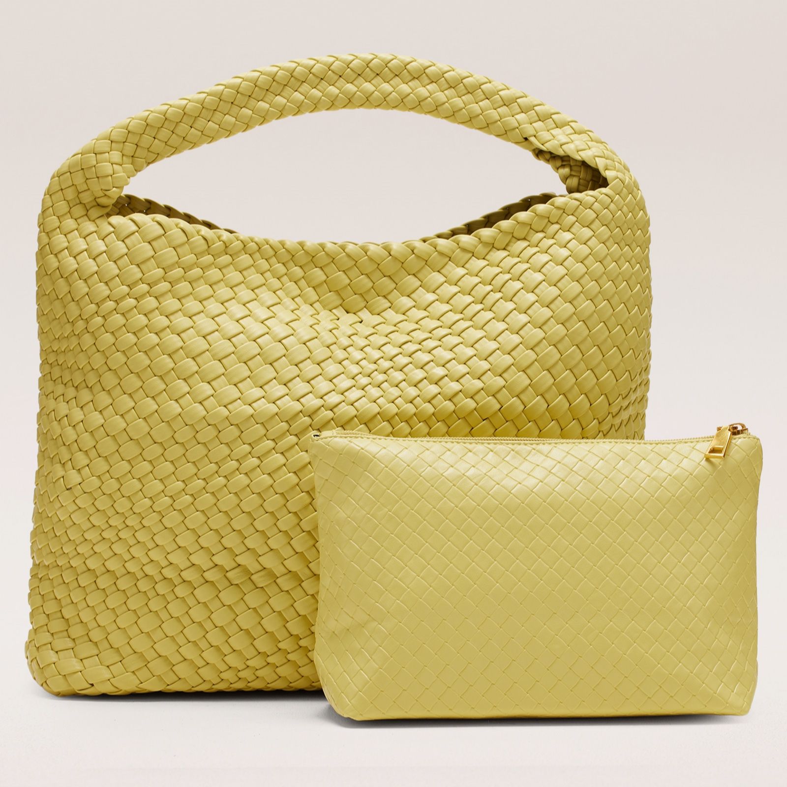 Outlet Ben de Lisi Woven Shoulder Bag & Pouch