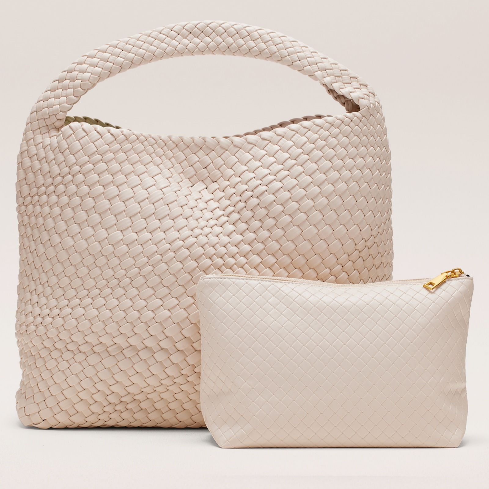 Outlet Ben de Lisi Woven Shoulder Bag & Pouch