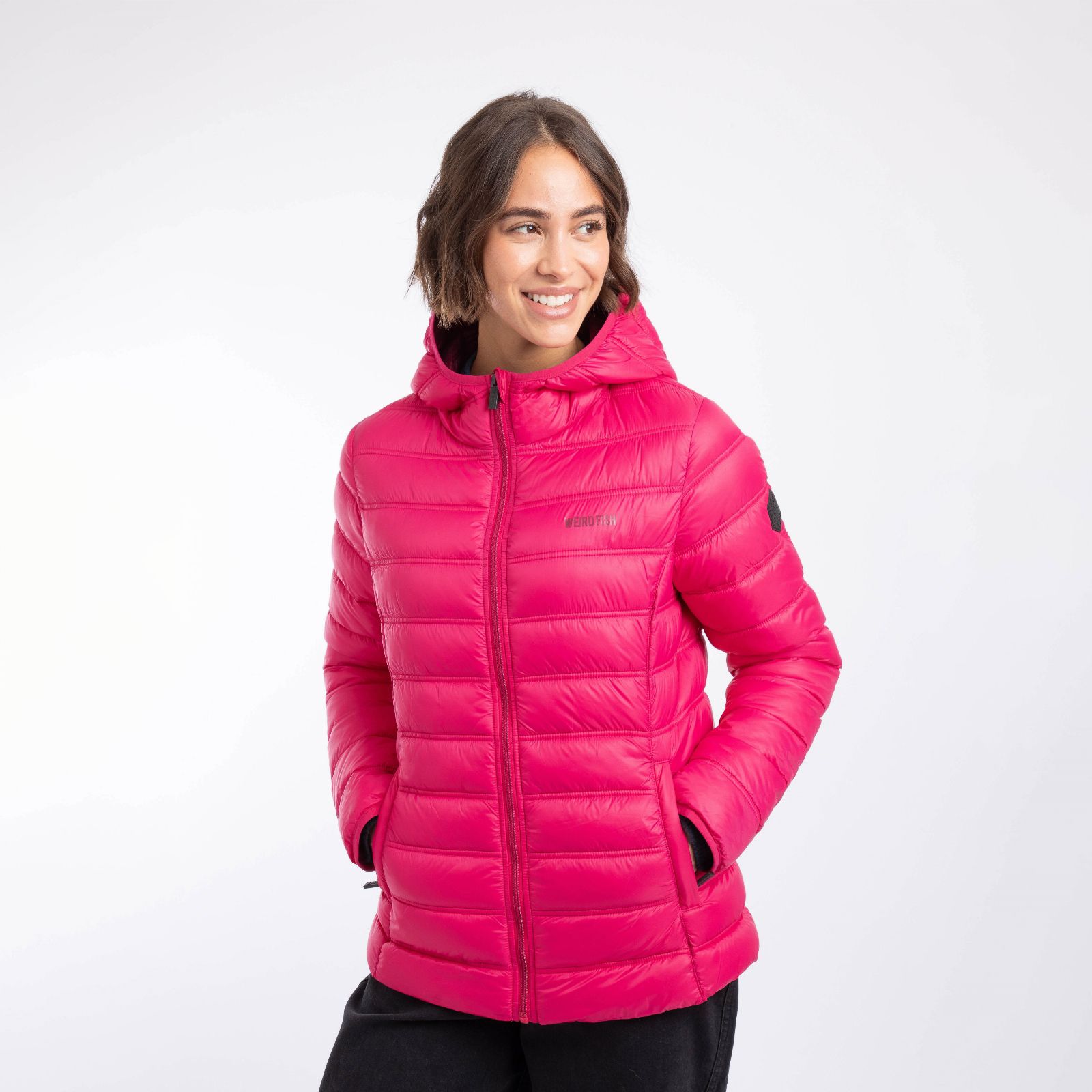 Weird Fish Eshka Lightweight Showerproof Padded Hooded Jacket