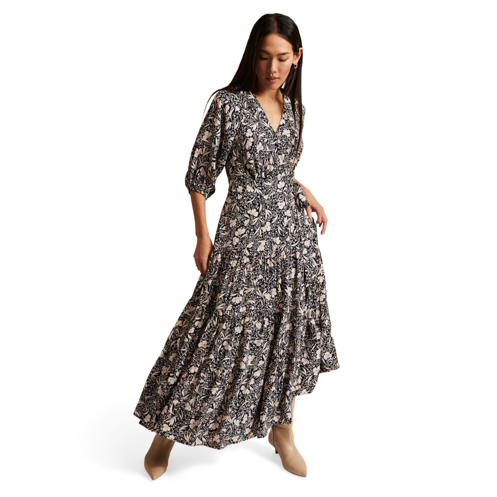 wrap dress phase eight bird dress