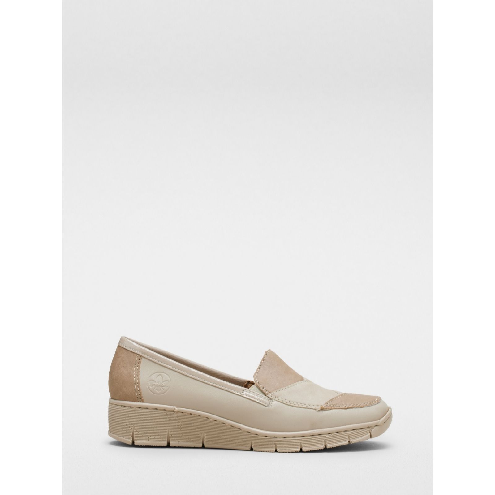 Outlet Rieker Leather Wedge Loafer