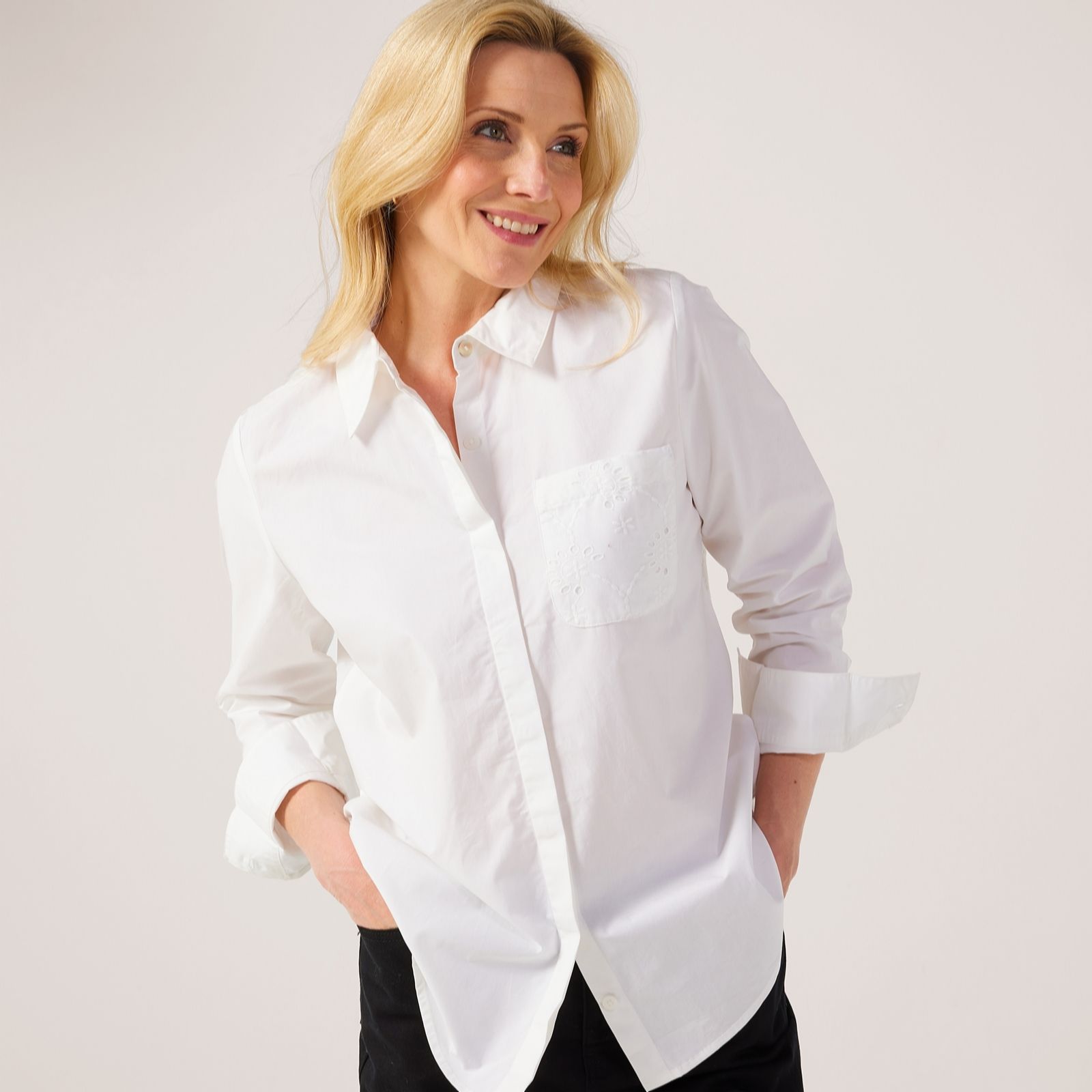 Ruth Langsford Broderie Back Shirt
