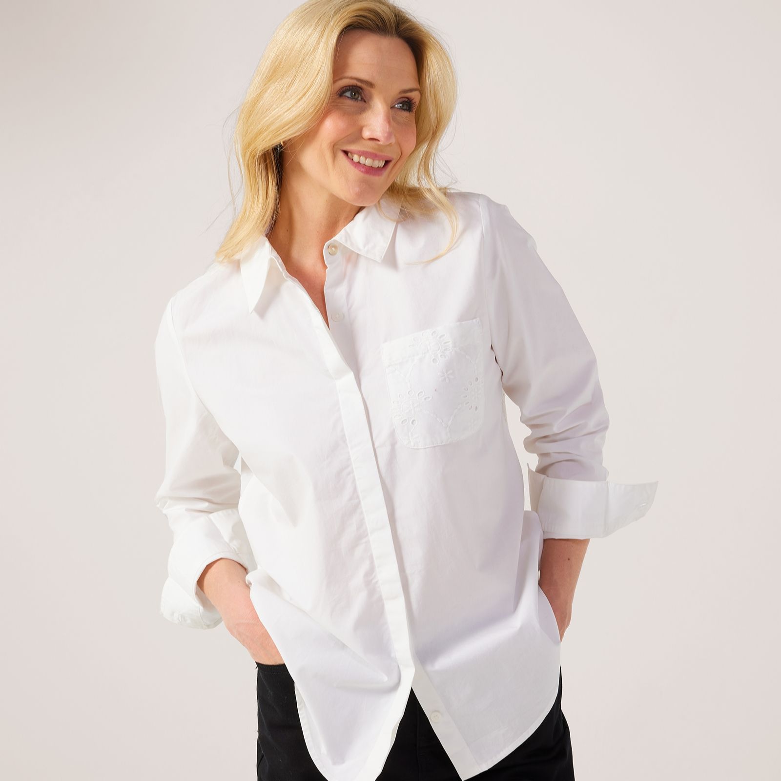 Ruth Langsford Broderie Back Shirt
