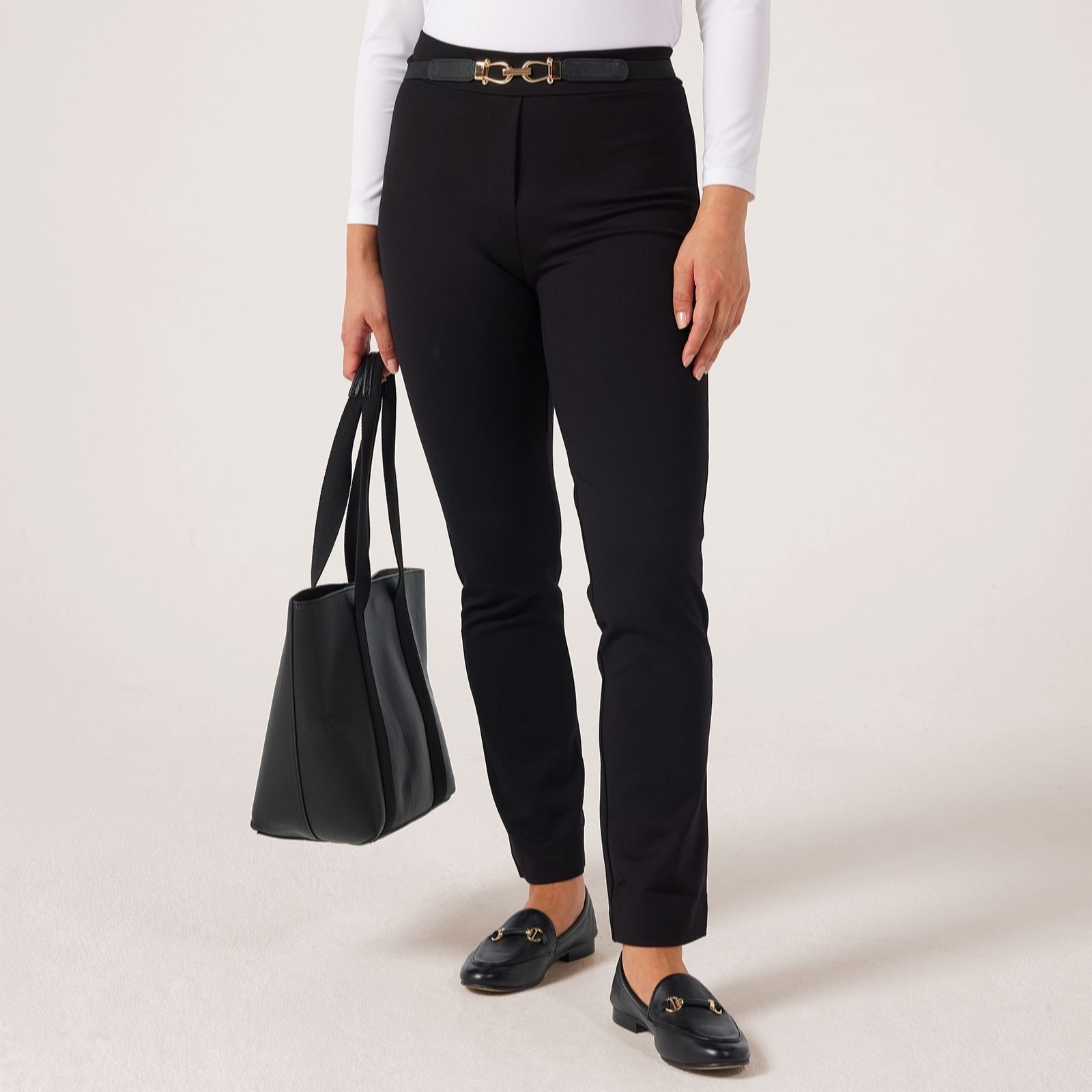 Kim & Co Stretch Ponte Kloe Narrow Leg Standard Trousers