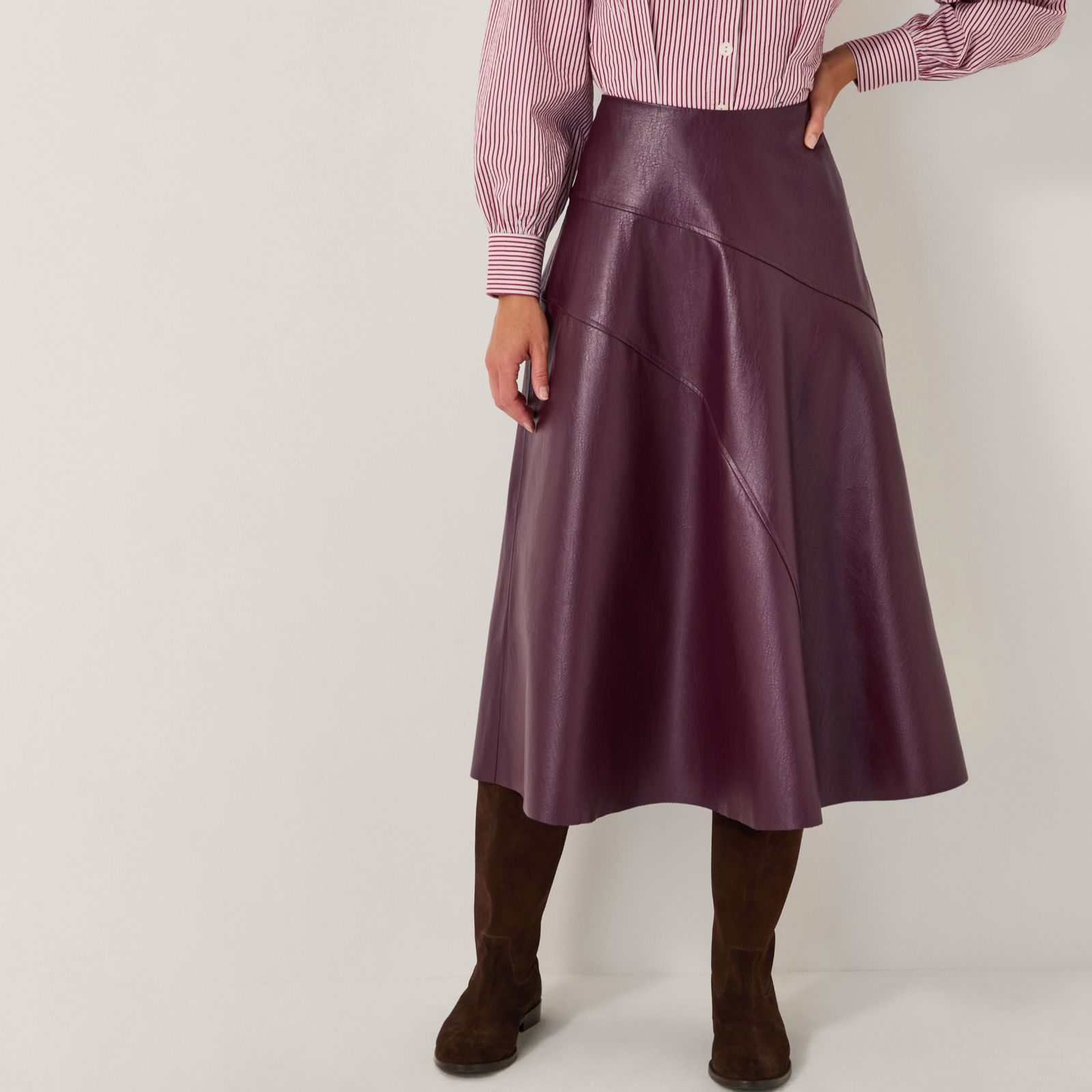 Monsoon Marnie Seam PU Skirt