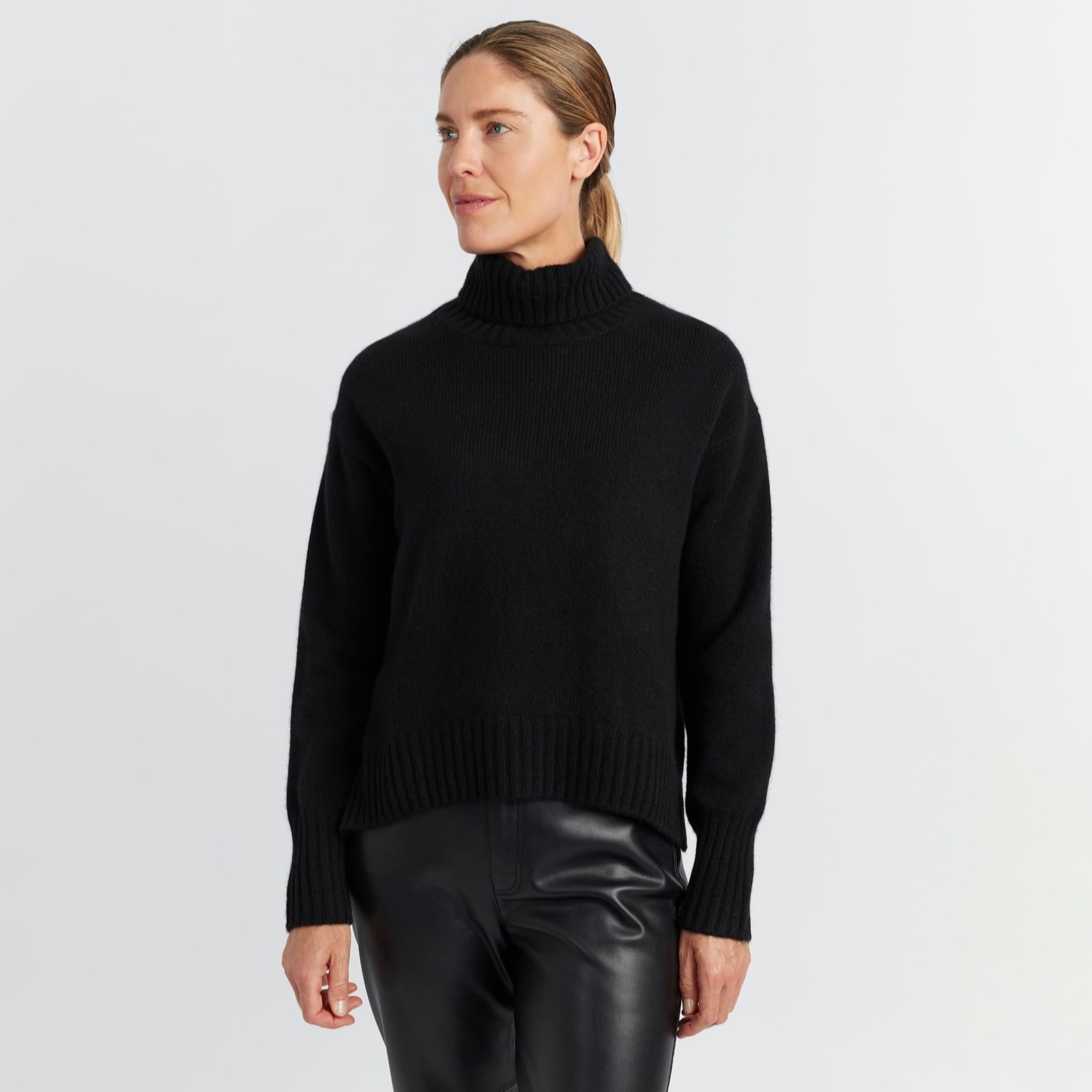 Chinti & Parker Pure 100% Cashmere Relaxed Roll-Neck Jumper
