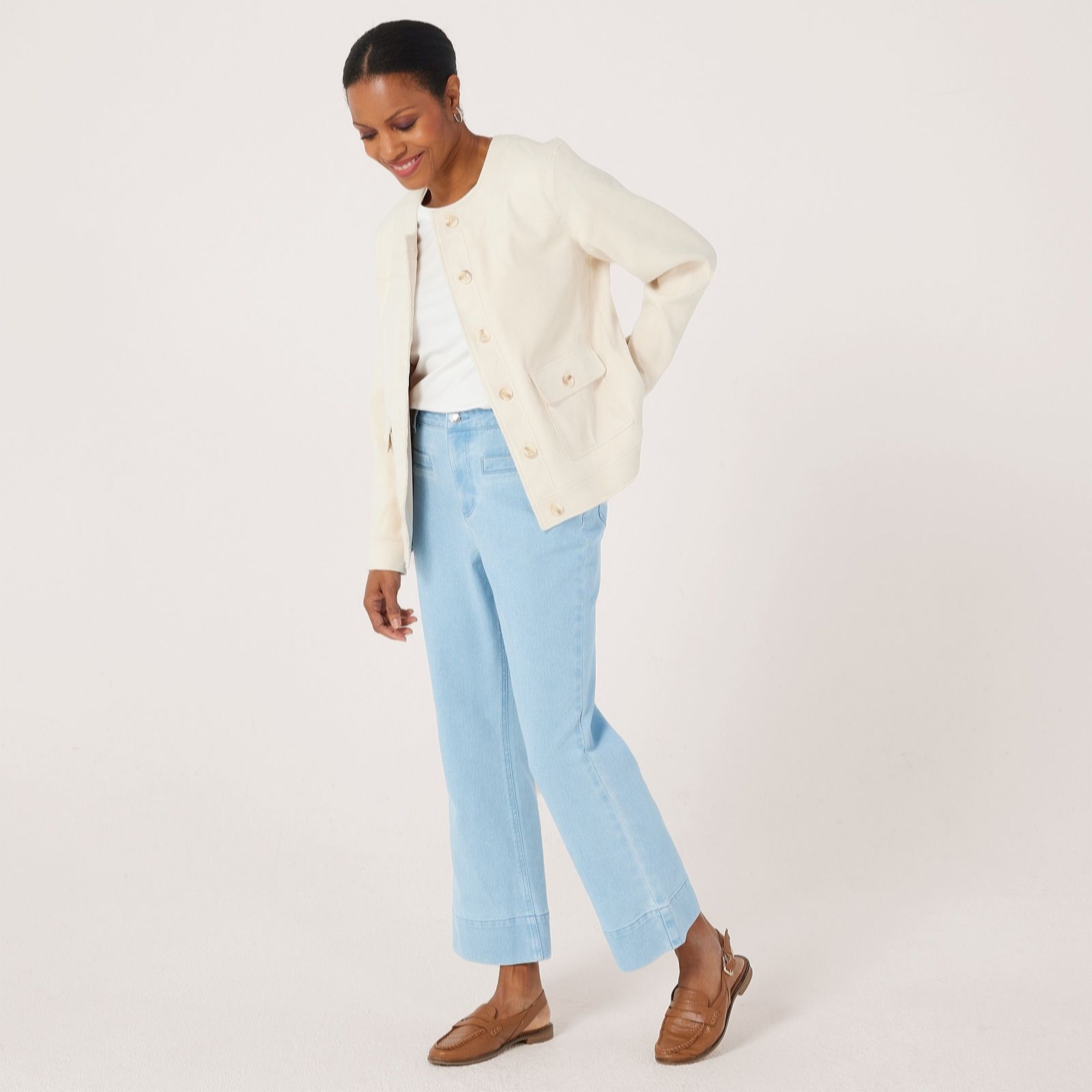 Ruth Langsford Kick Flare Frayed Hem Jean Tall