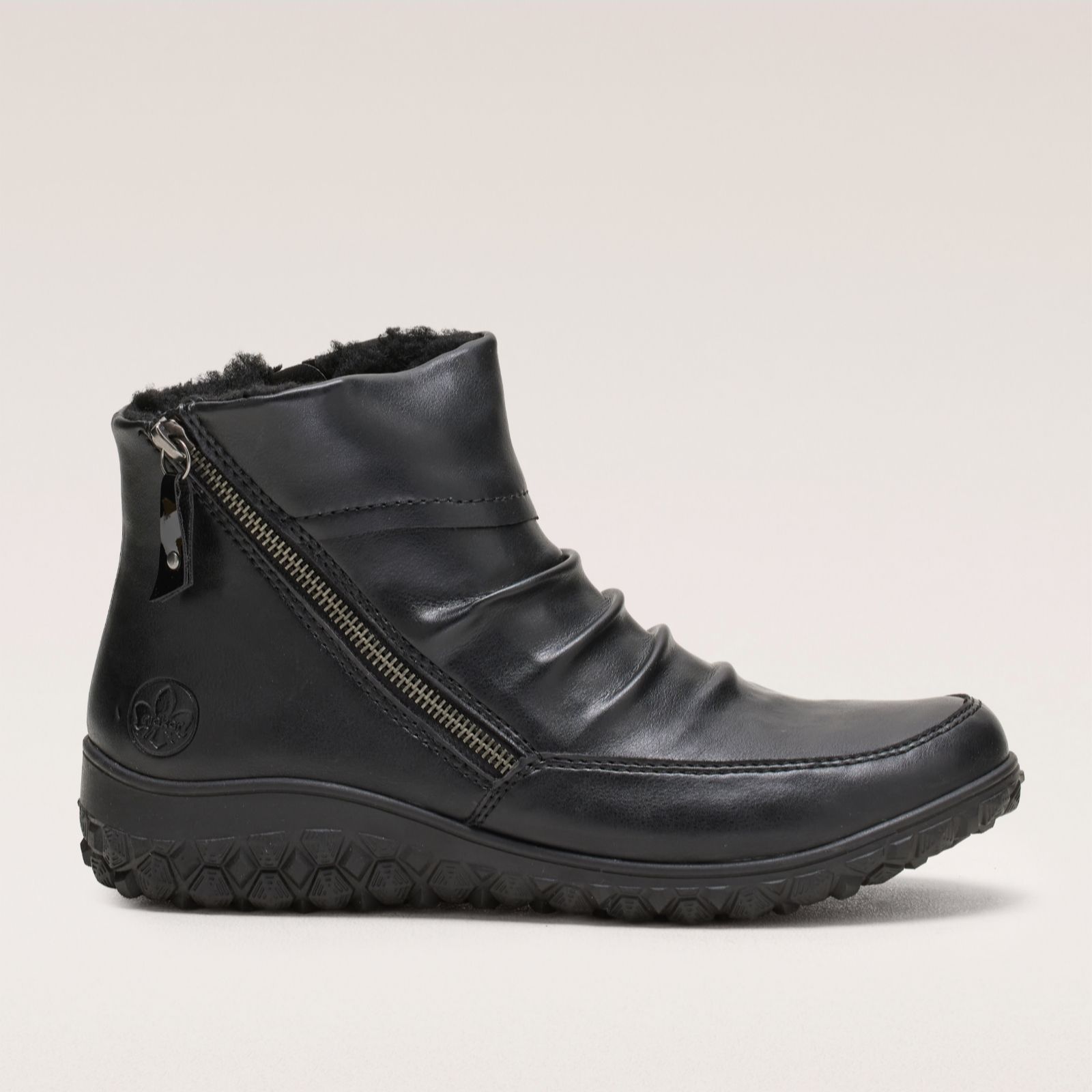 Outlet Rieker Ruched Warm Lined Boot