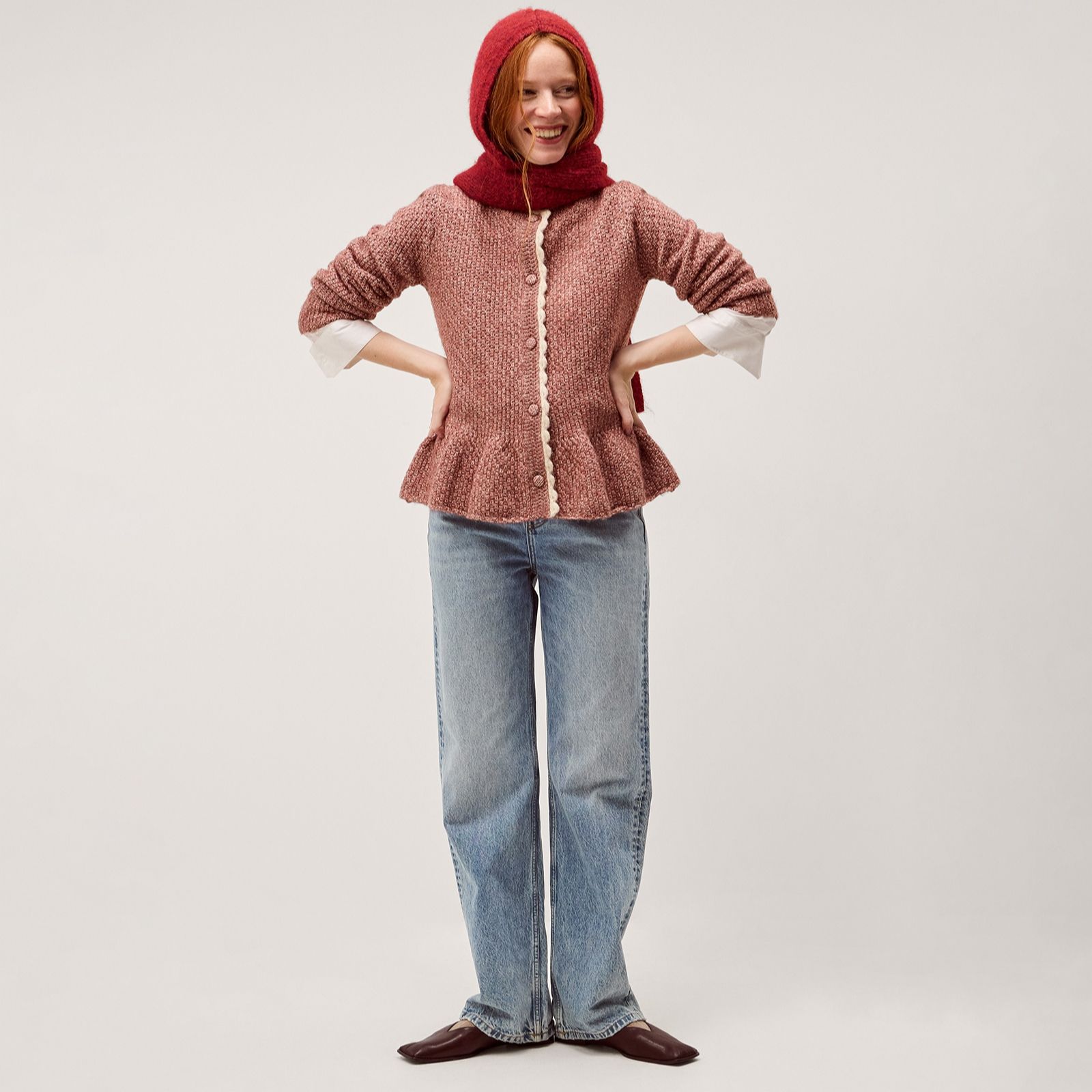 Monsoon Suki Peplum Cardigan